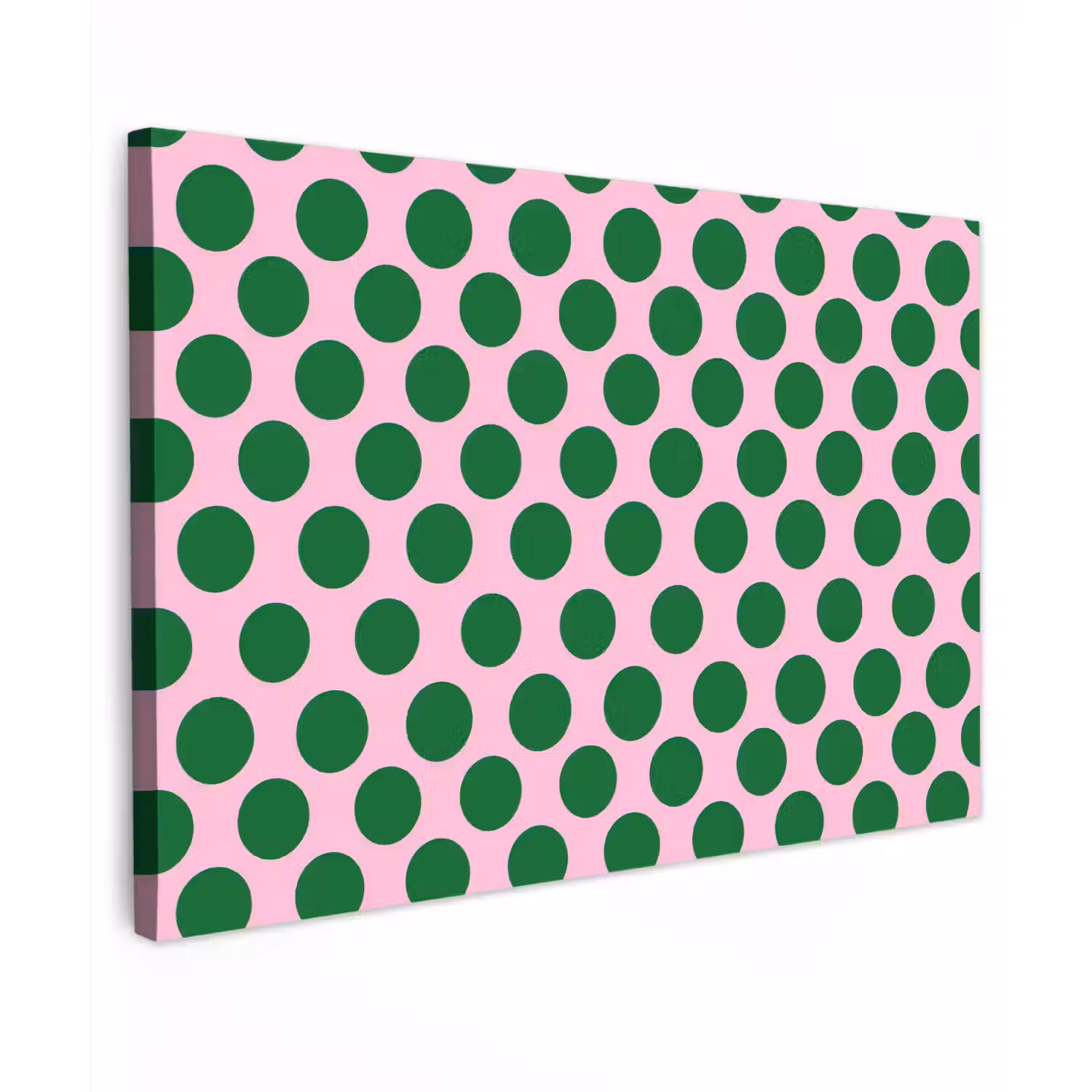 Polkadots - Patroon - Groen canvas 2cm klein 34 -z3d