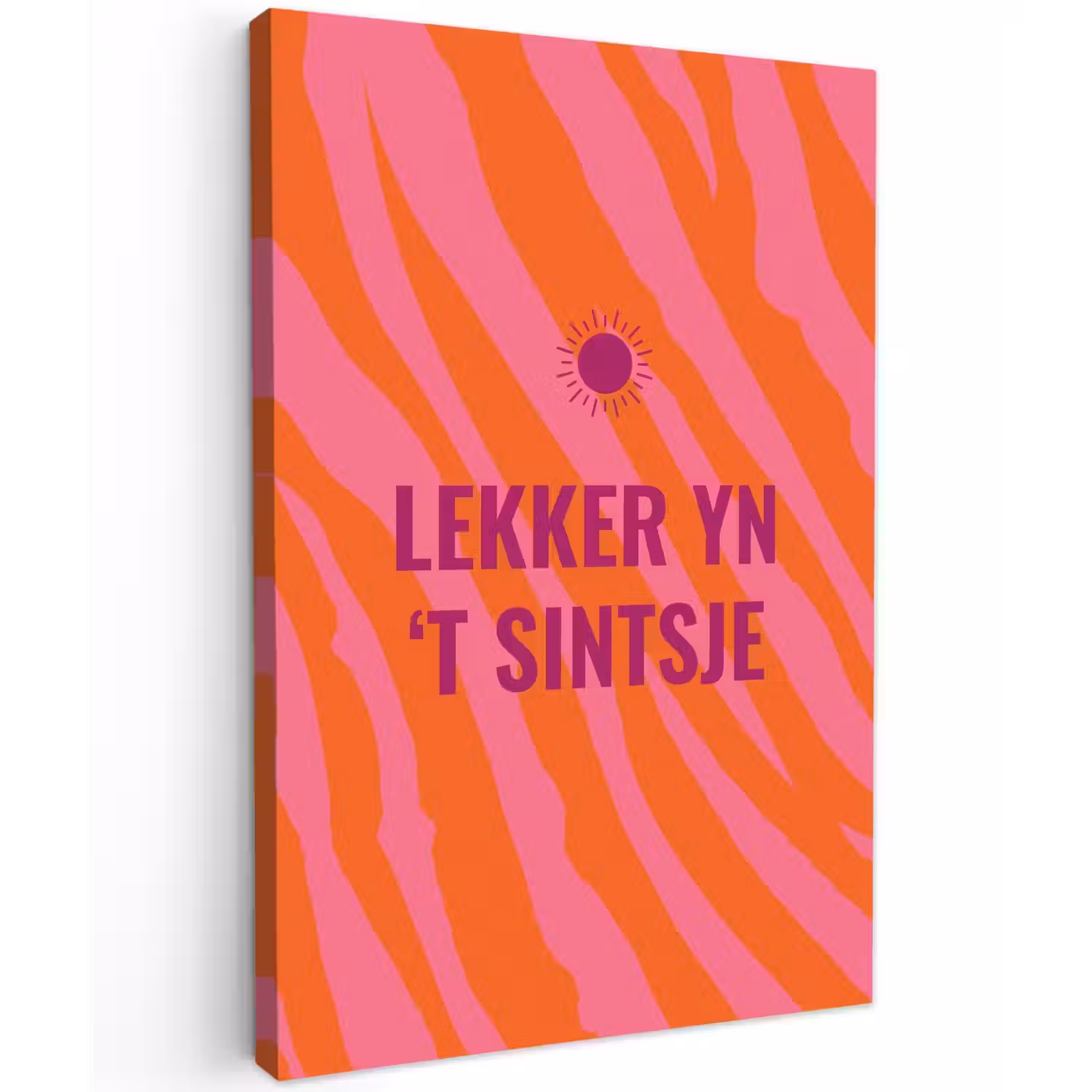 Quote - Zomer - Roze canvas 2cm klein -z3d