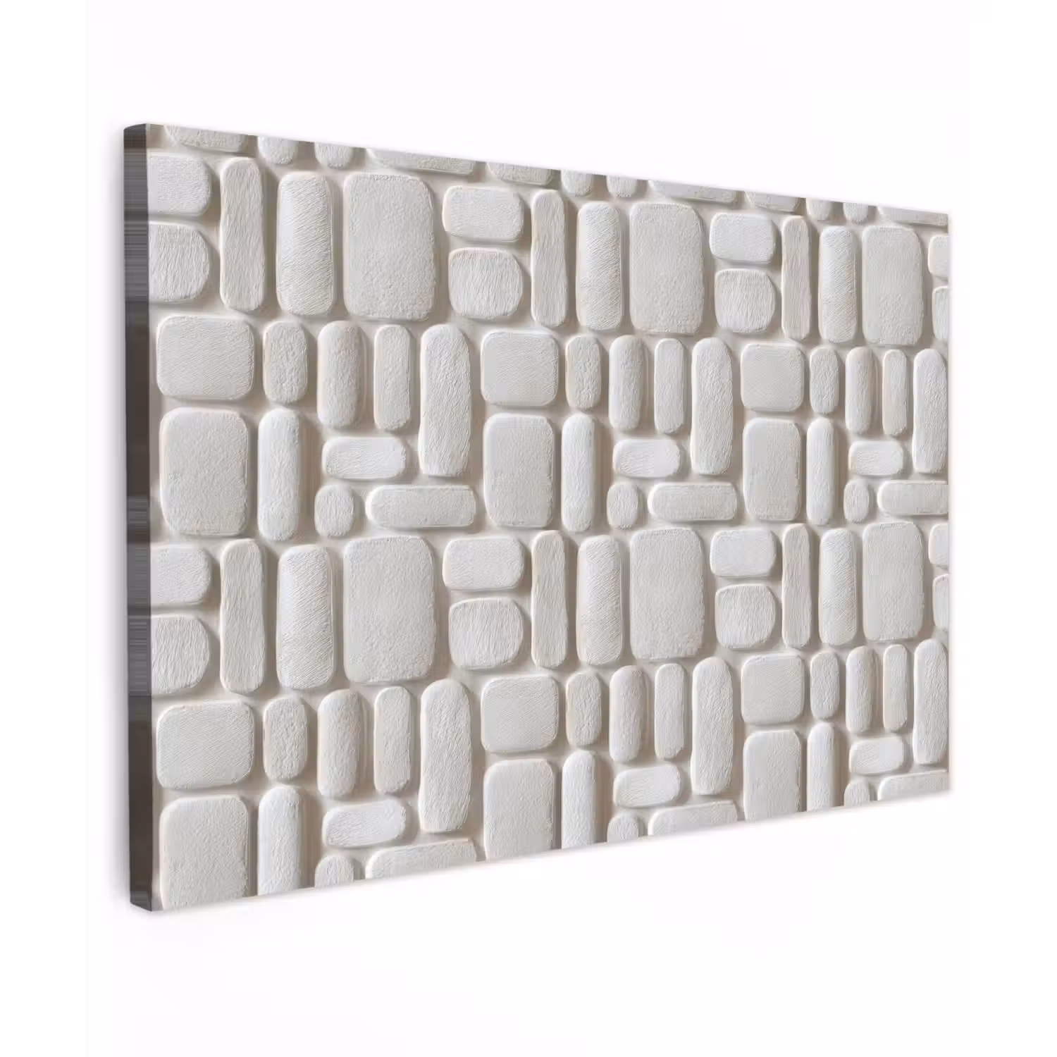 Reliëf - Structuur - Wit canvas 2cm klein 34 -z3d
