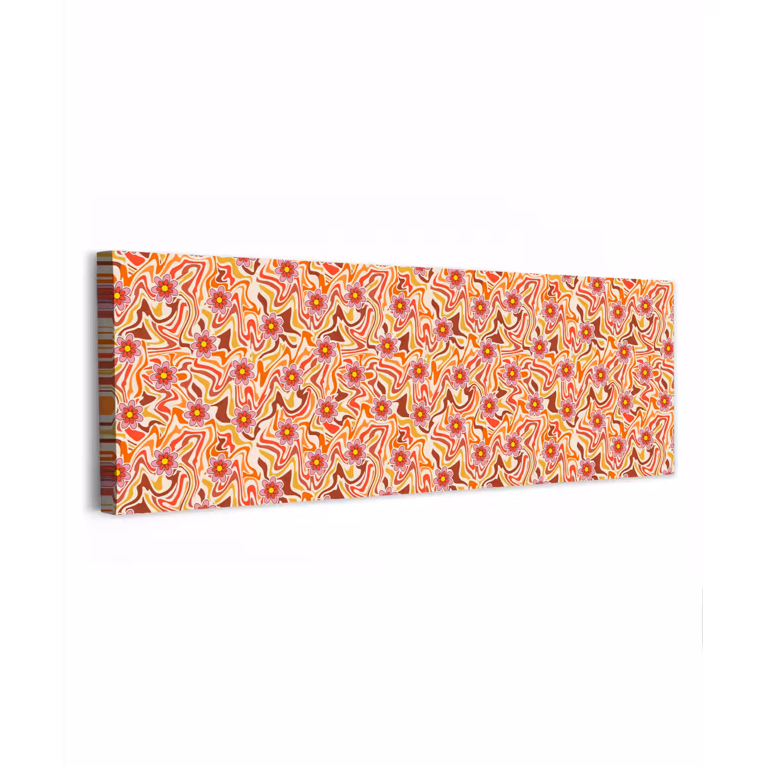 Retro - Bloemen - Patroon canvas 2cm klein 828 -z3d