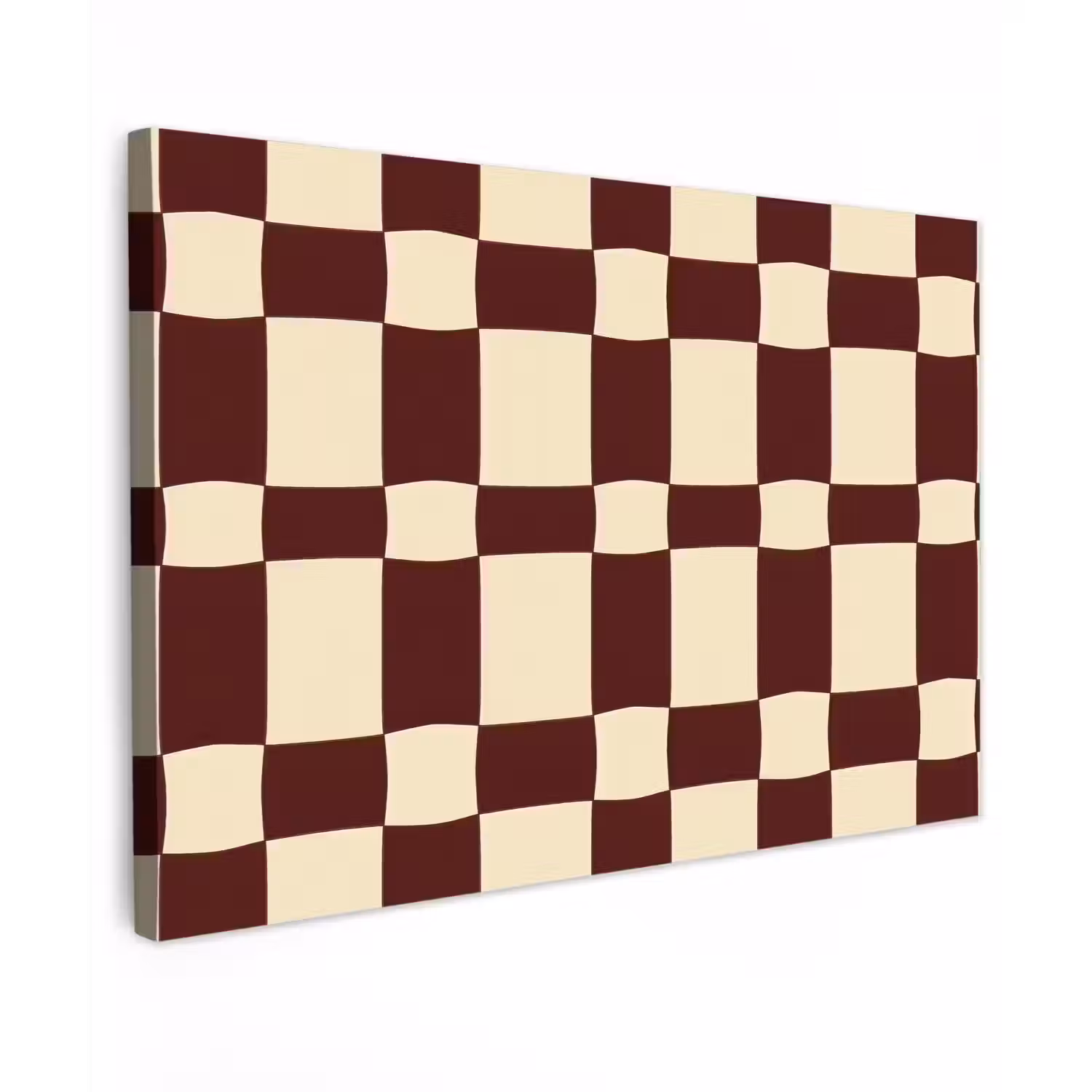 Retro - Patroon - Bruin canvas 2cm klein 34 -z3d