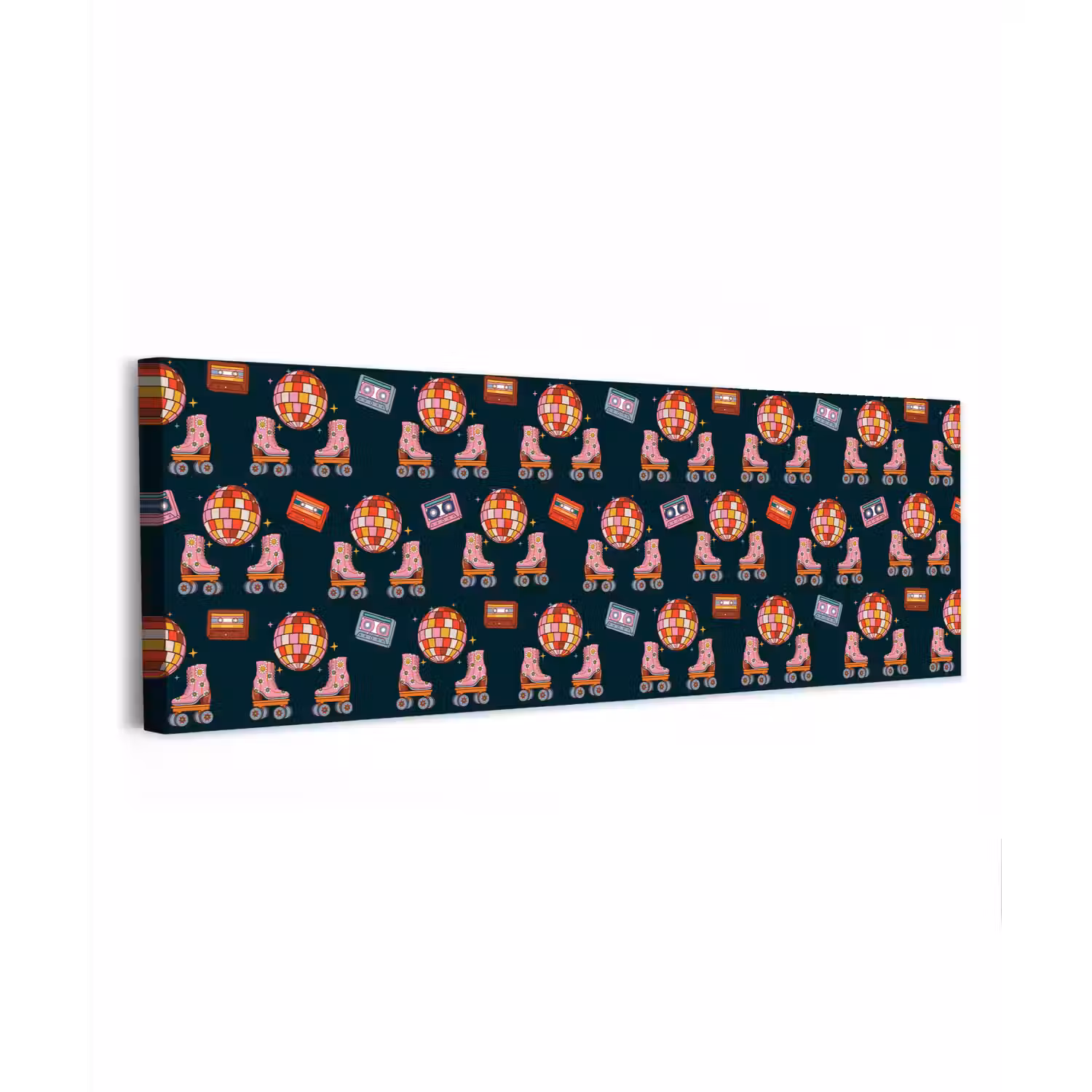Rolschaatsen - Patroon - Disco canvas 2cm klein 828 -z3d