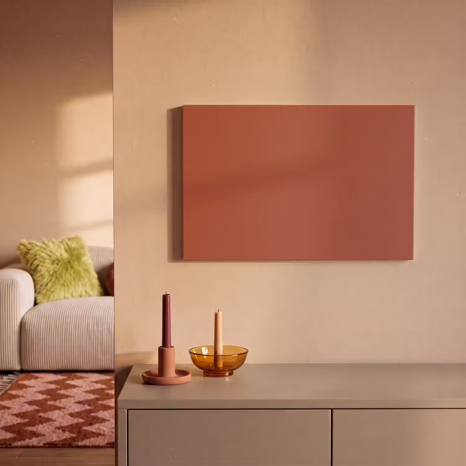 Rustic - Terracotta - Oranje canvas 2cm klein 34 -sfeer1