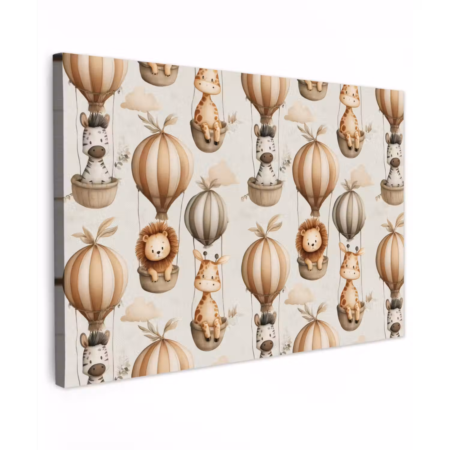 Safari - Luchtballonen - Taupe canvas 2cm klein 34 -z3d