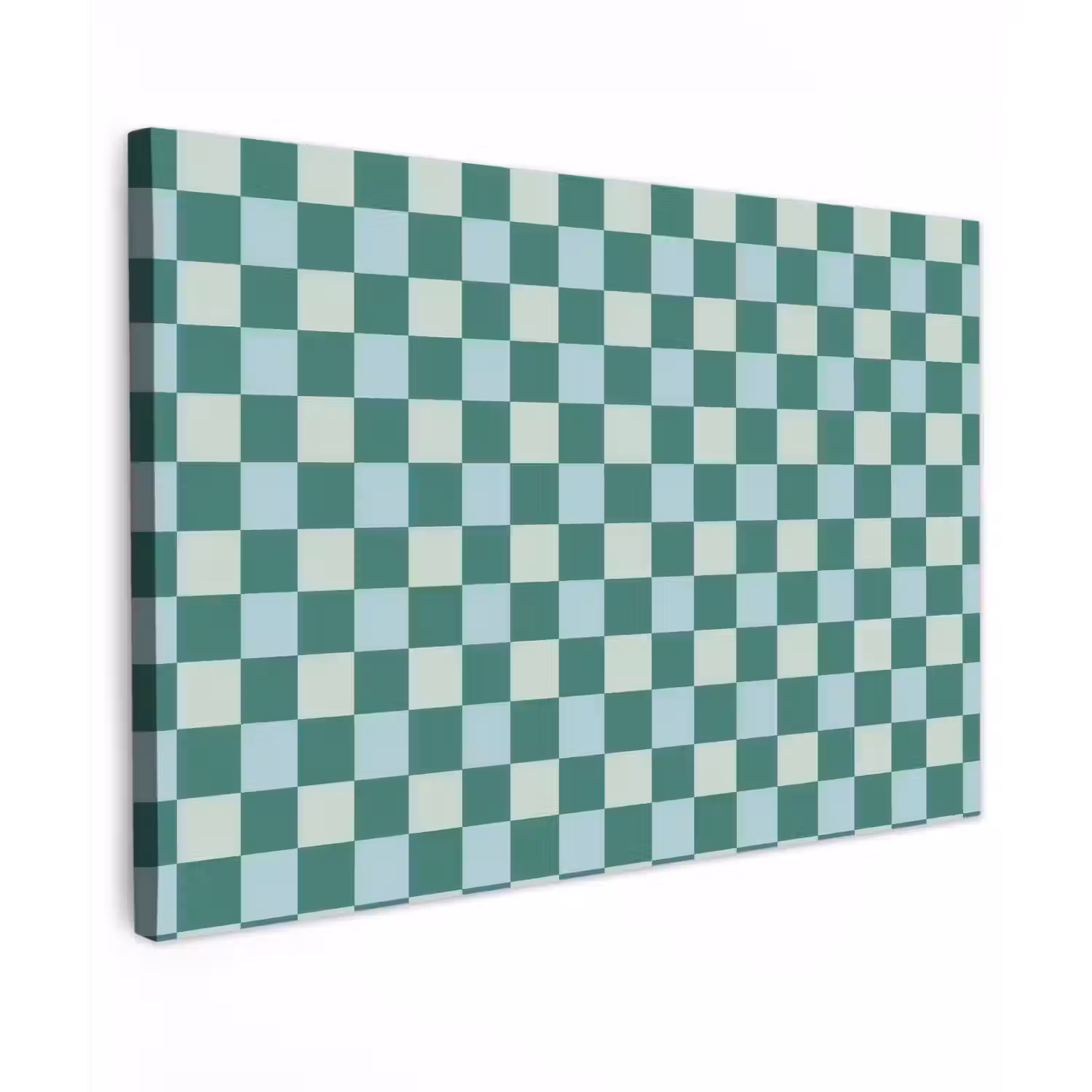 Schaak - Klassiek - Groen canvas 2cm klein 34 -z3d