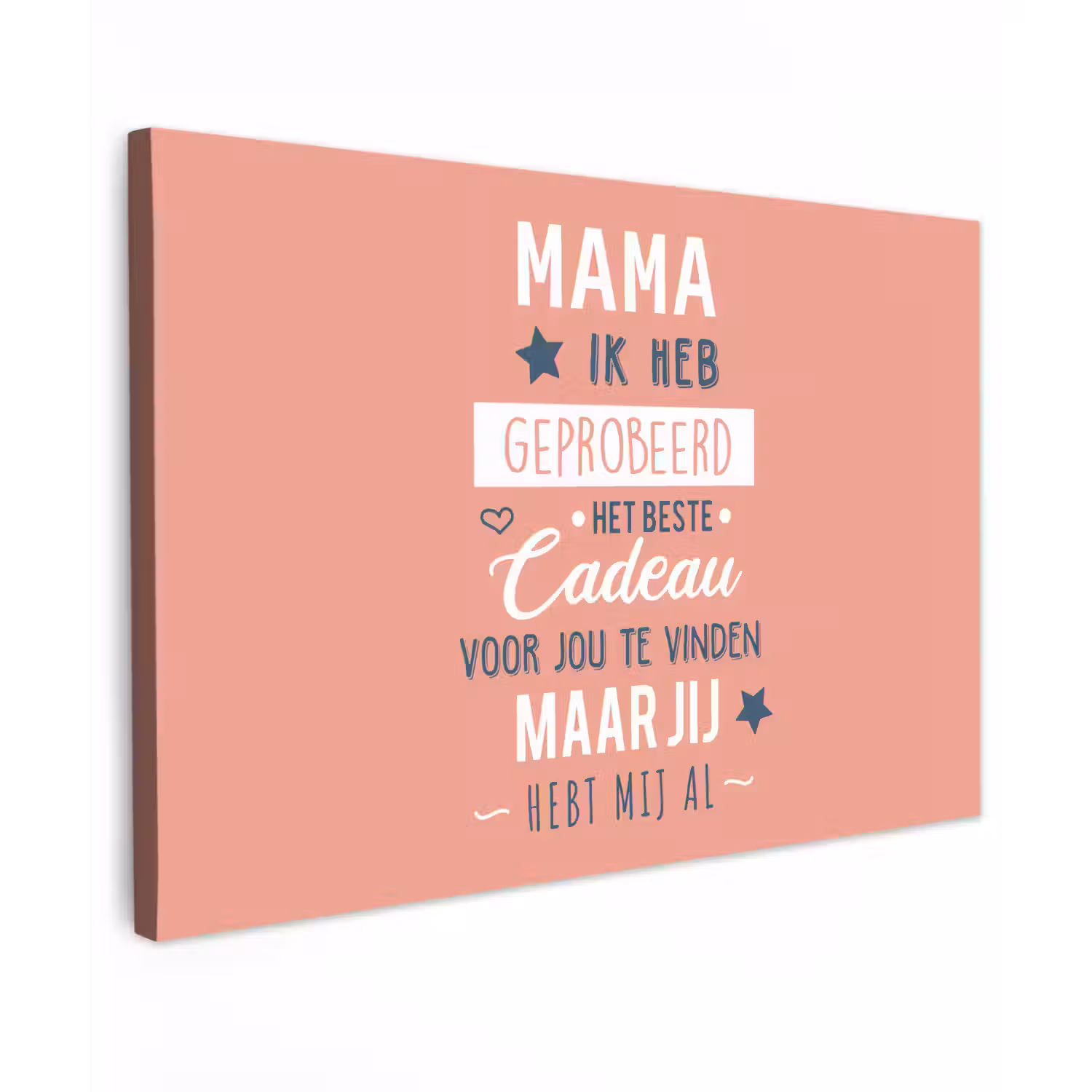 Spreuken - Mama - Quotes - Mama jij hebt ons al canvas 2cm klein -z3d