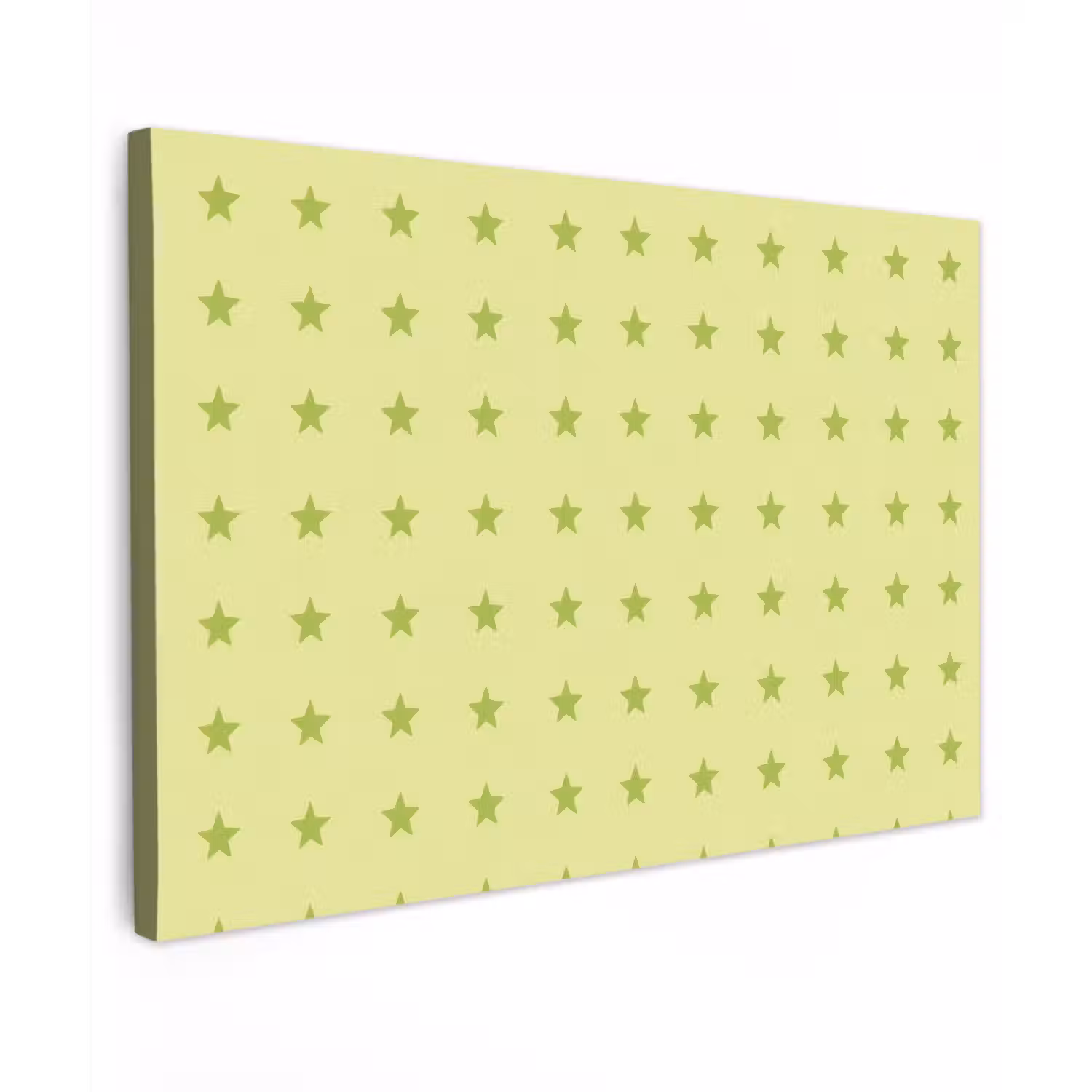 Sterren - Patroon - Groen canvas 2cm klein 34 -z3d
