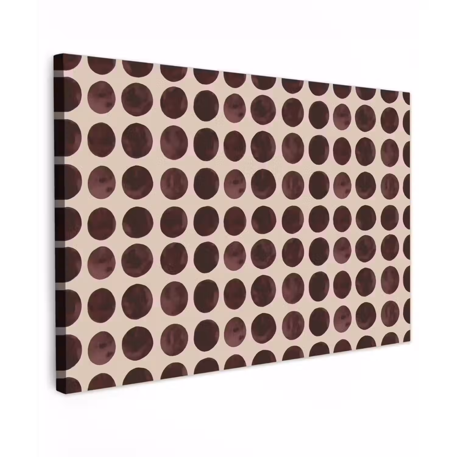 Stippen - Patroon - Bruin canvas 2cm klein 34 -z3d
