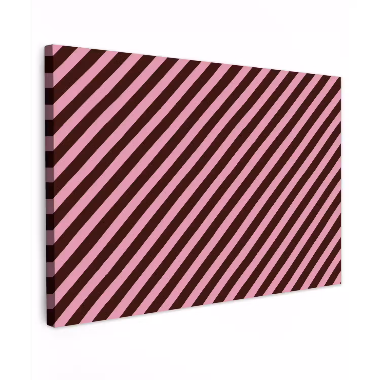 Strepen - Roze - Bruin canvas 2cm klein 34 -z3d