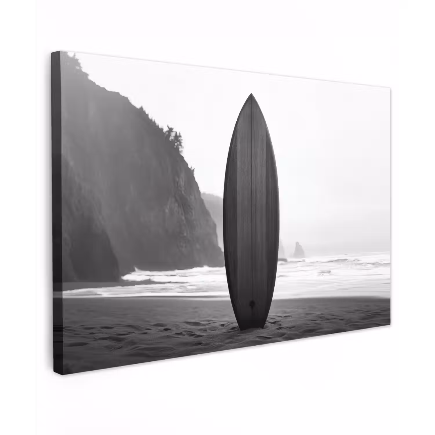 Surfplank - Zand - Zee canvas 2cm klein -z3d