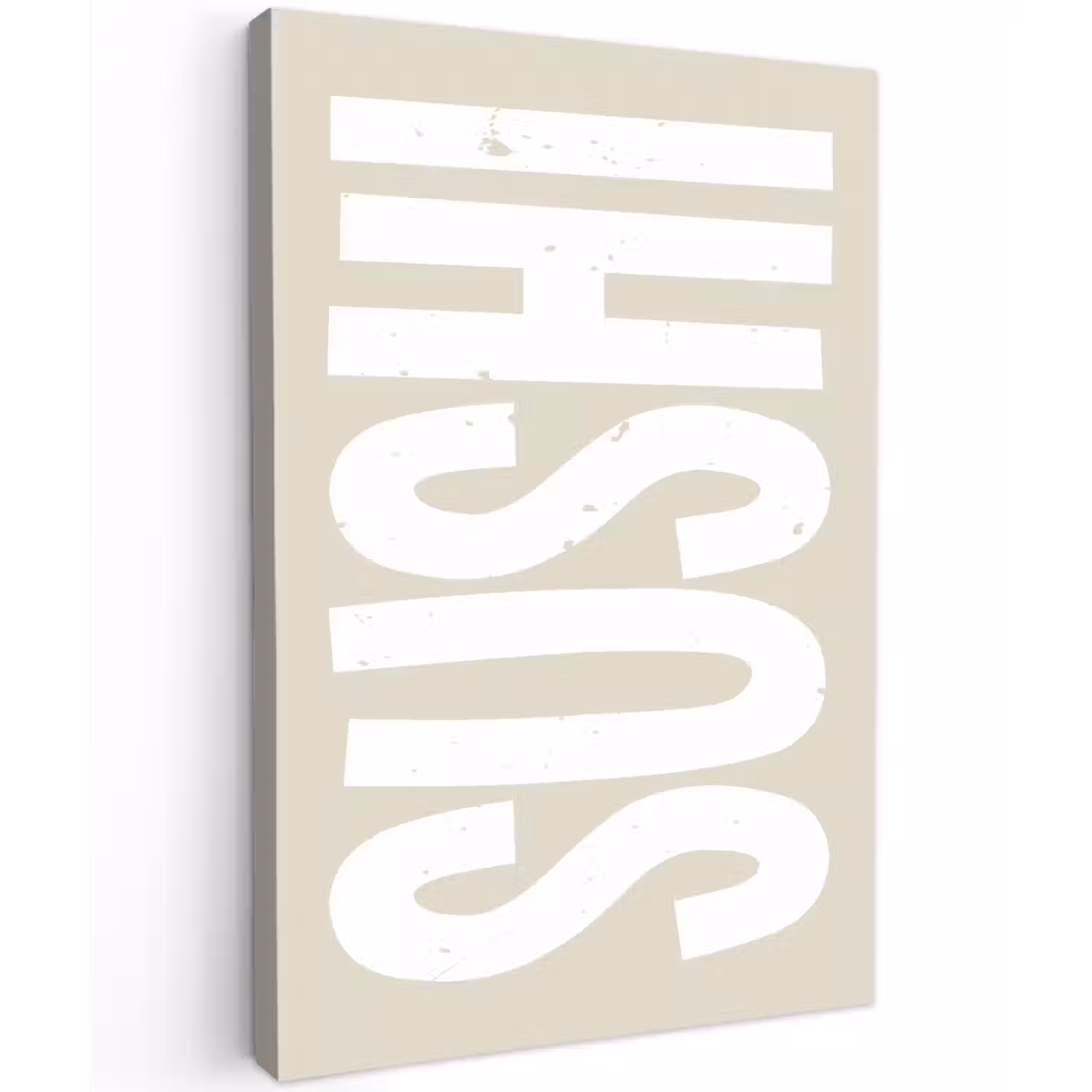 Sushi - Eten - Decoratie - Vintage canvas 2cm klein -z3d