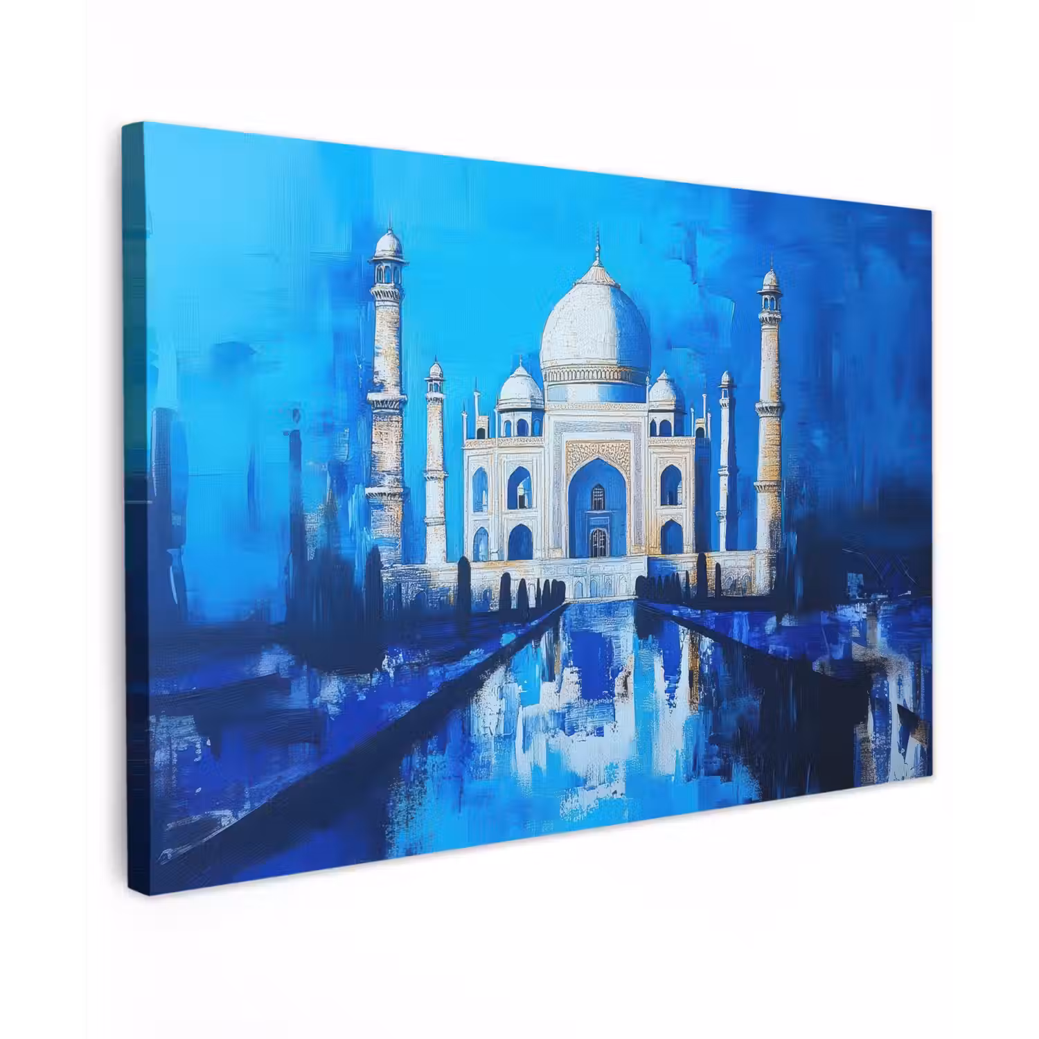 Taj Mahal - Ramadan - Blauw - Islamitische canvas 2cm klein -z3d