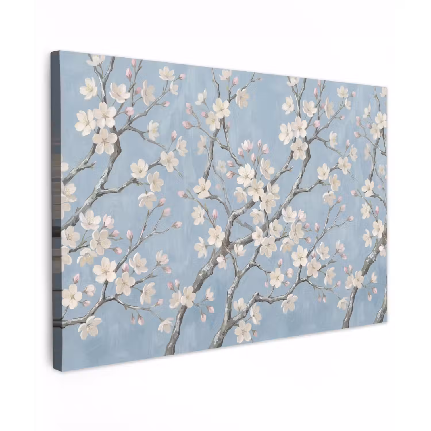 Takken - Kersenbloesem - Blauw canvas 2cm klein -z3d