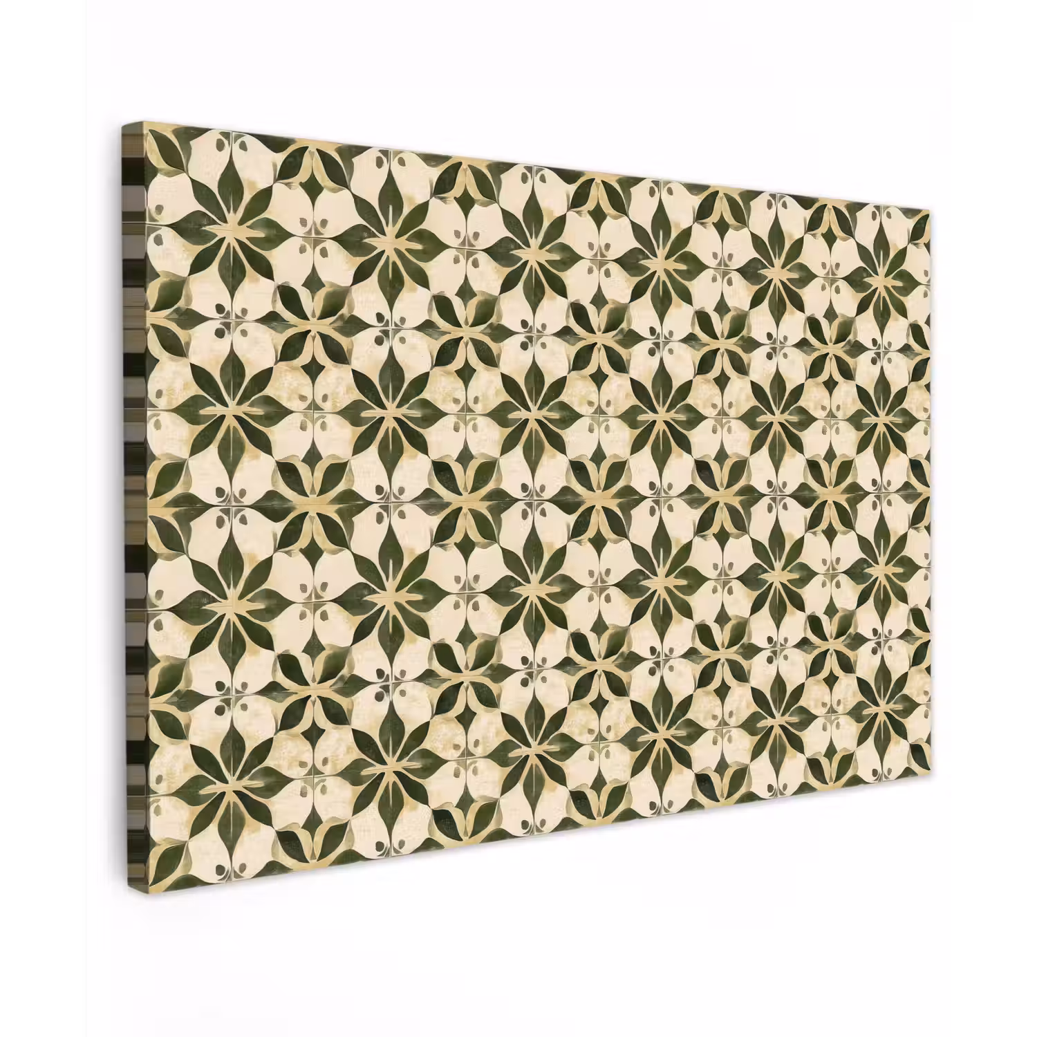 Tegel - Dessin - Groen canvas 2cm klein 34 -z3d