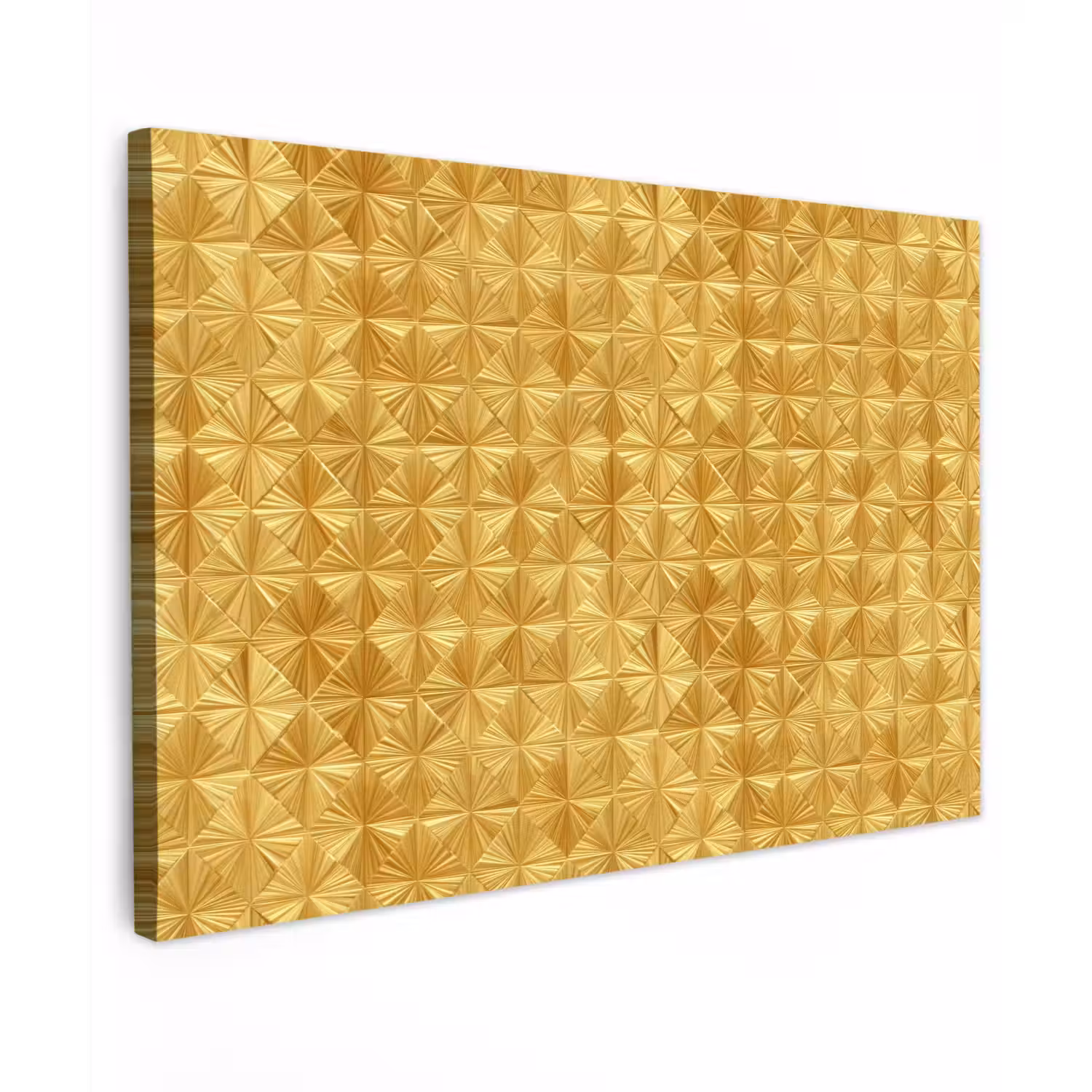 Tegels - Geometrisch - Reliëf - Goud canvas 2cm klein 34 -z3d