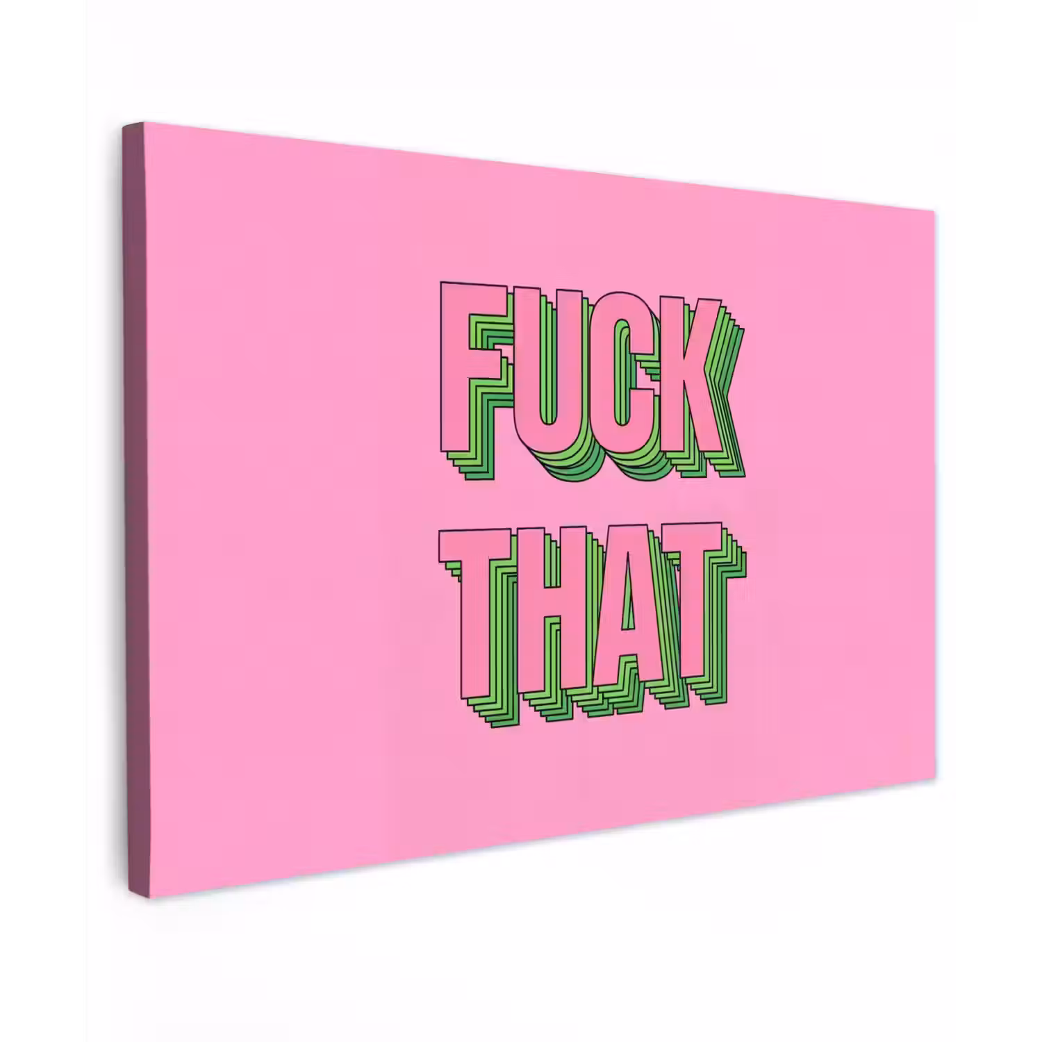 Tekst - Bold - Roze canvas 2cm klein -z3d