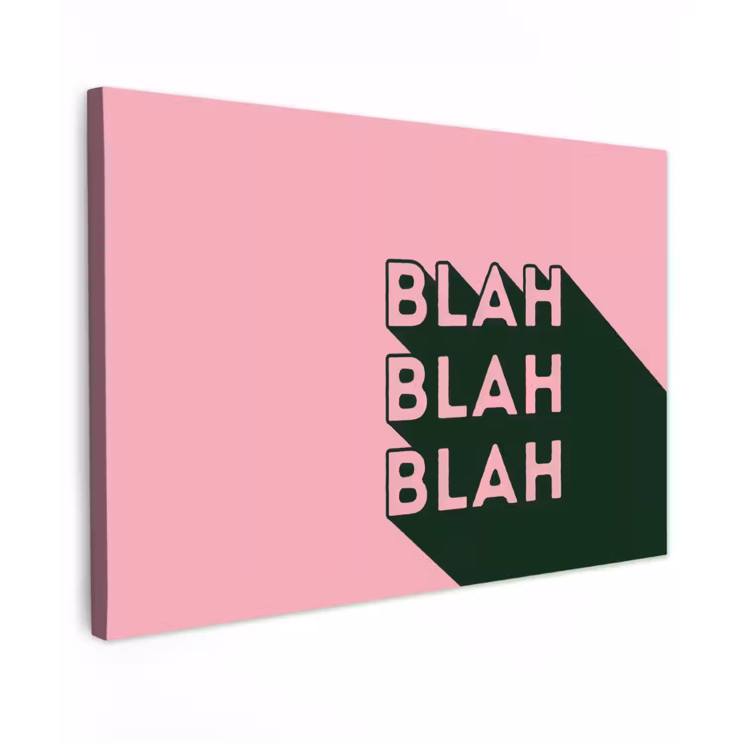 Tekst - Grafisch - Groen - Schaduw canvas 2cm klein -z3d