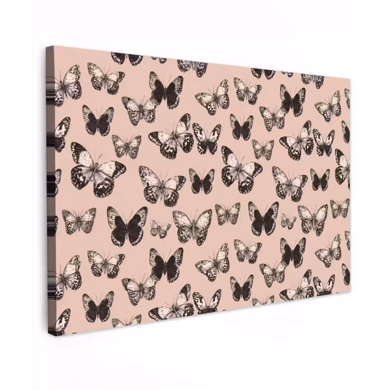 Tijdloos - Vlinders - Perzik canvas 2cm klein 34 -z3d