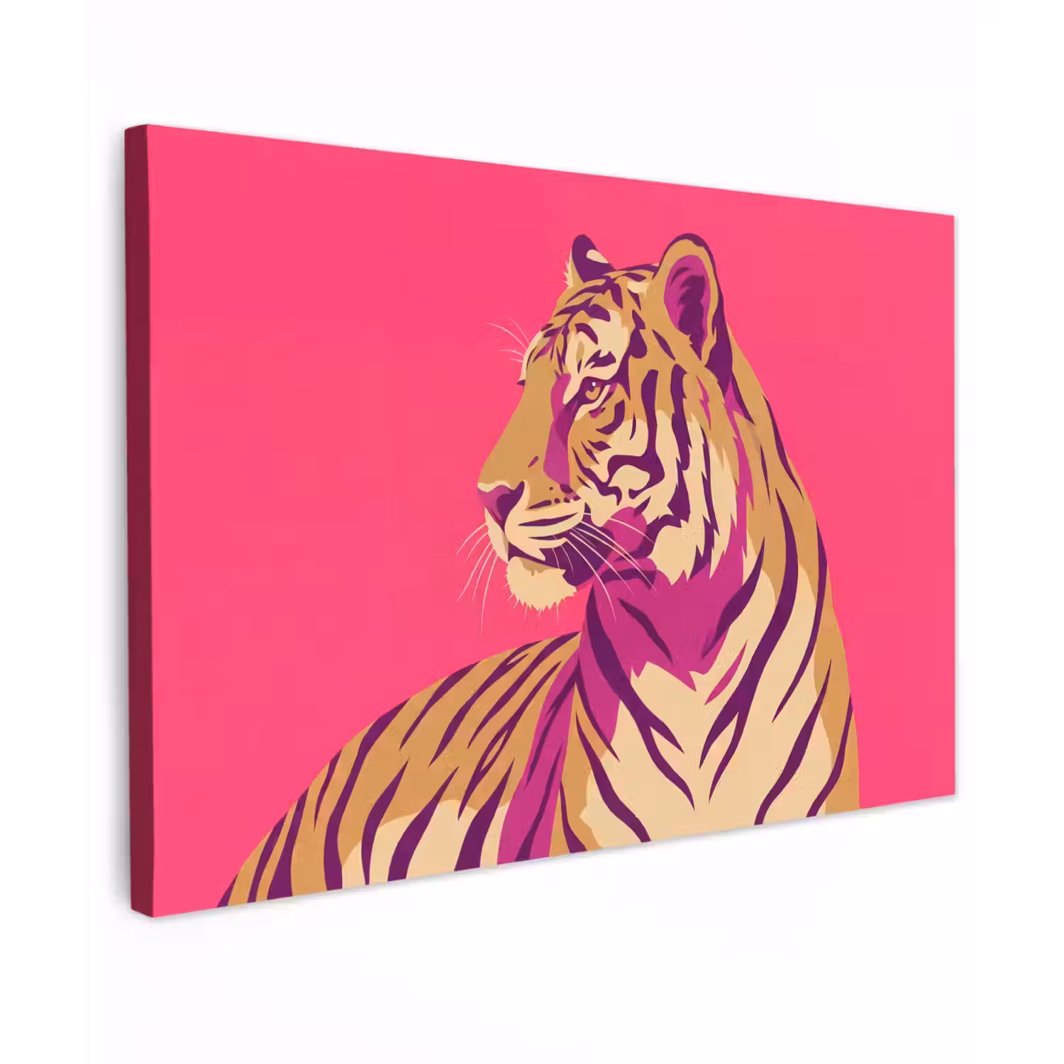 Tijger - Modern - Neon canvas 2cm klein -z3d