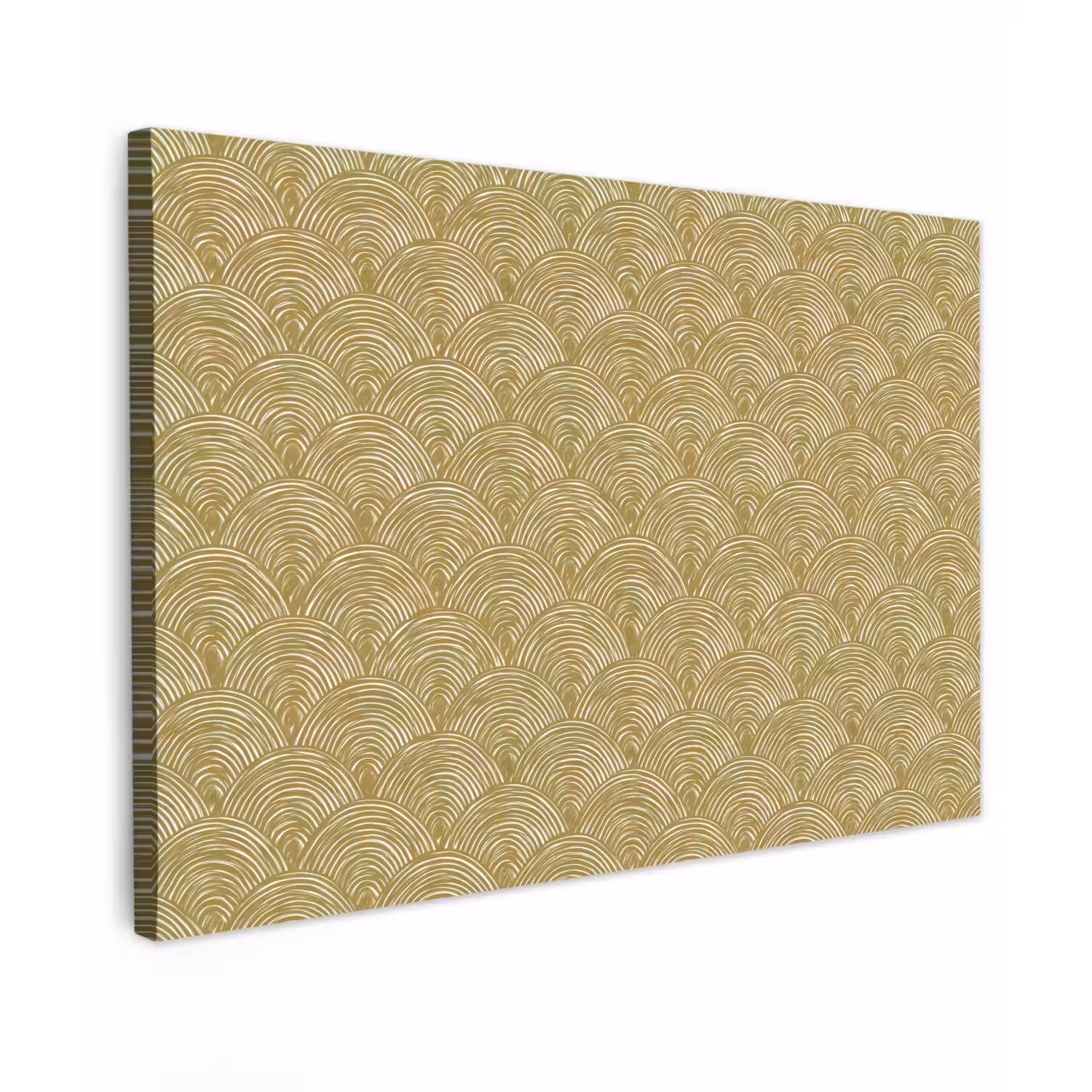 Waaier - Geometrisch - Groen canvas 2cm klein 34 -z3d