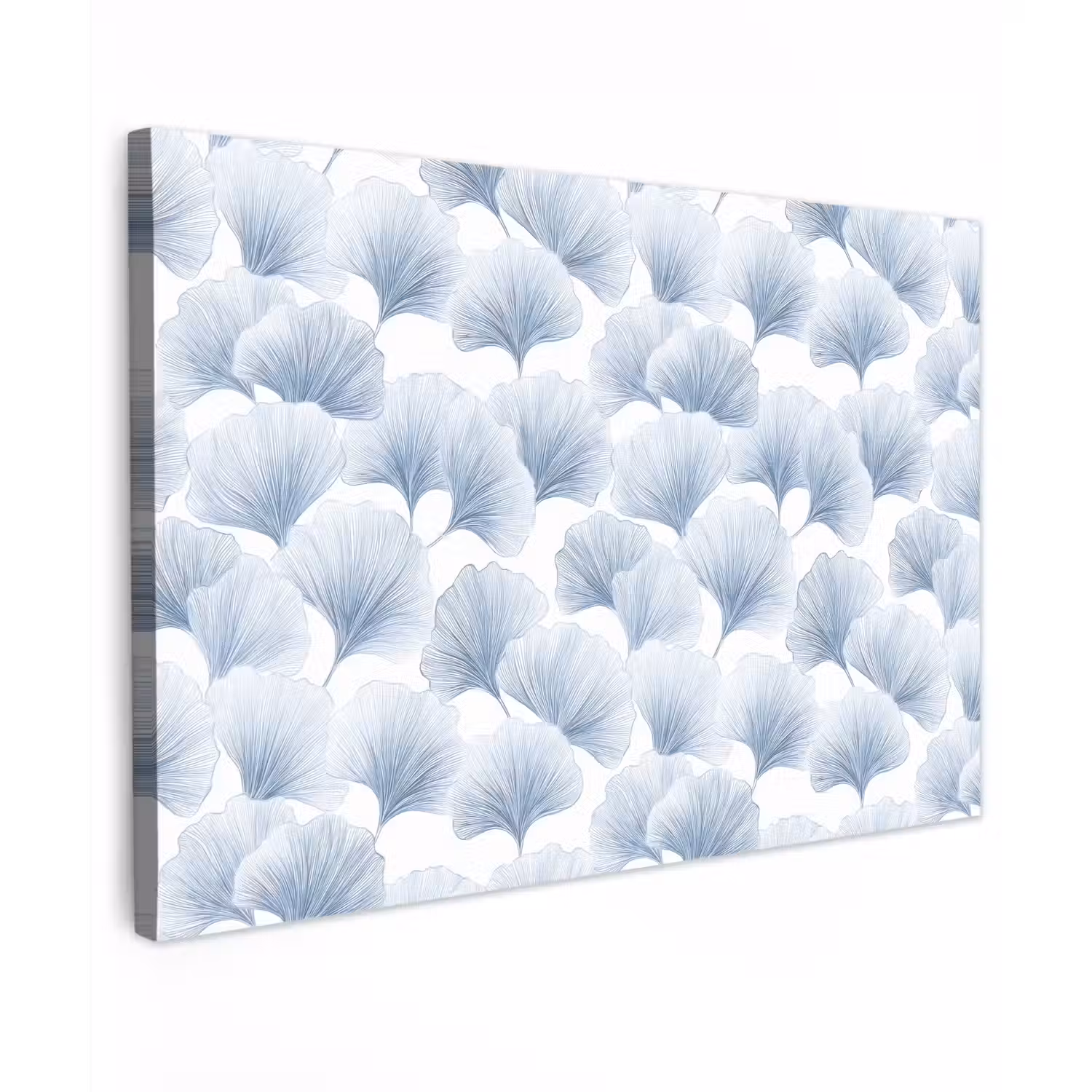 Waaier - Modern - Blauw canvas 2cm klein 34 -z3d