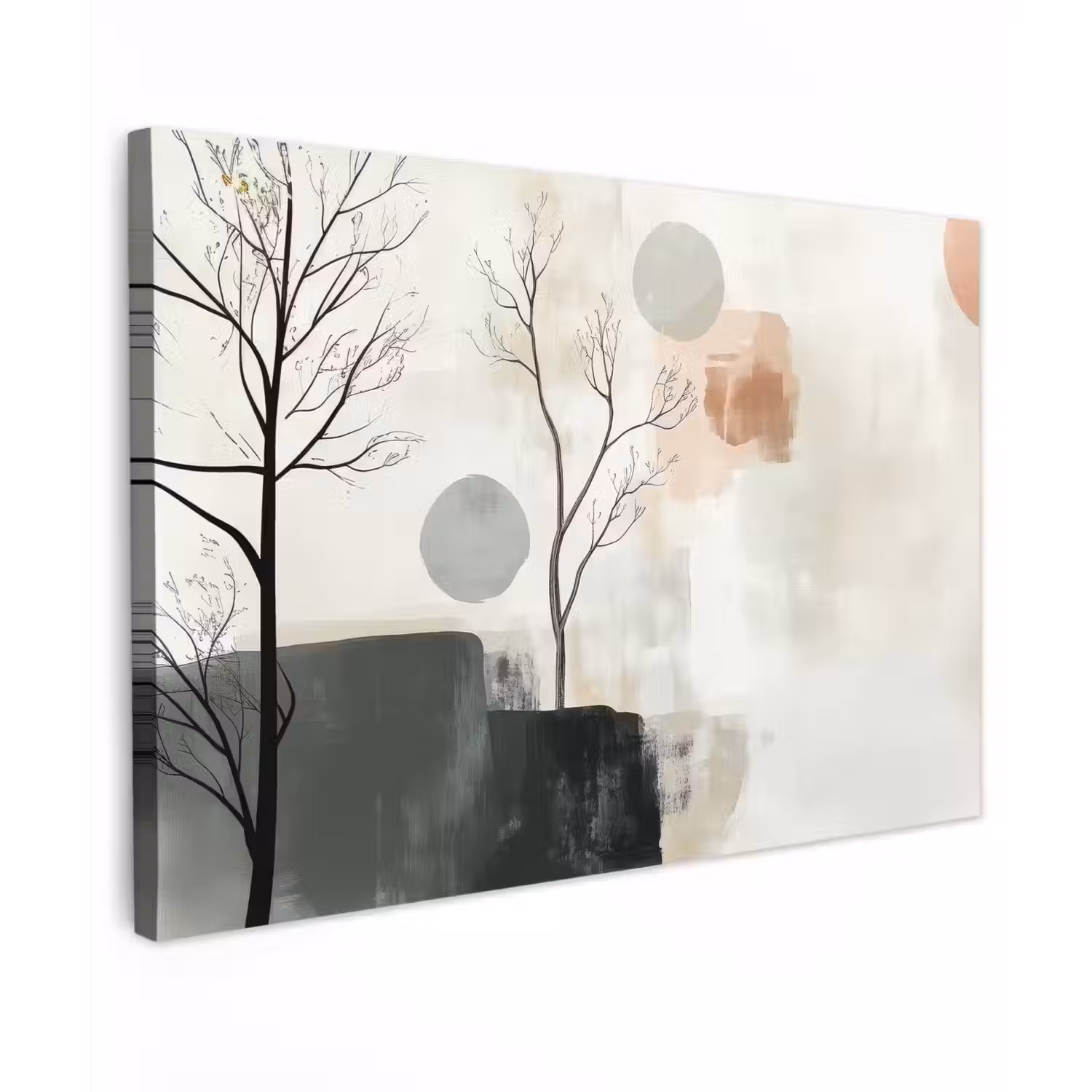 Wabi sabi - Beige - Plant canvas 2cm klein -z3d