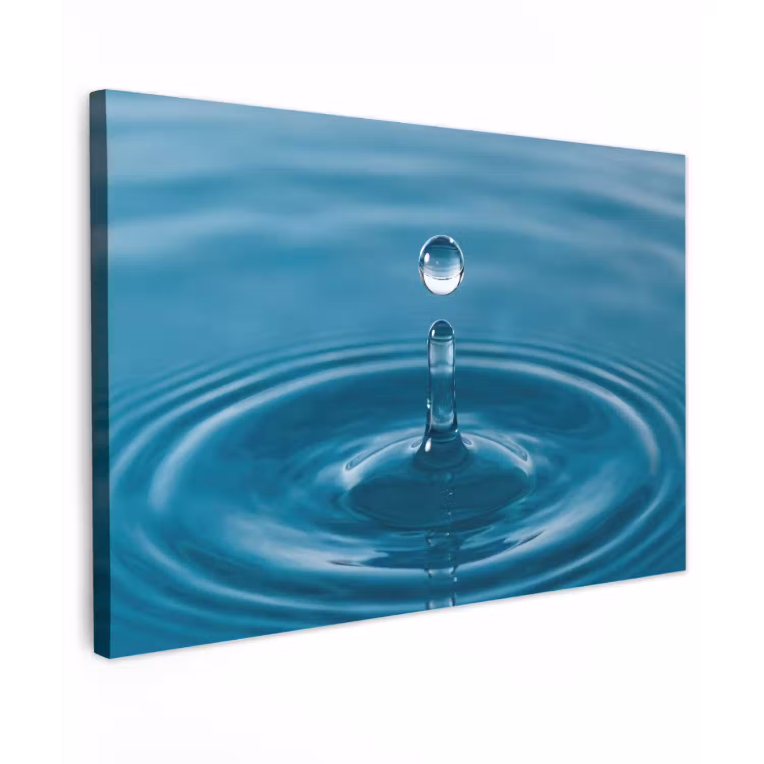 Waterdruppel - Water - Oppervlakte canvas 2cm klein -z3d