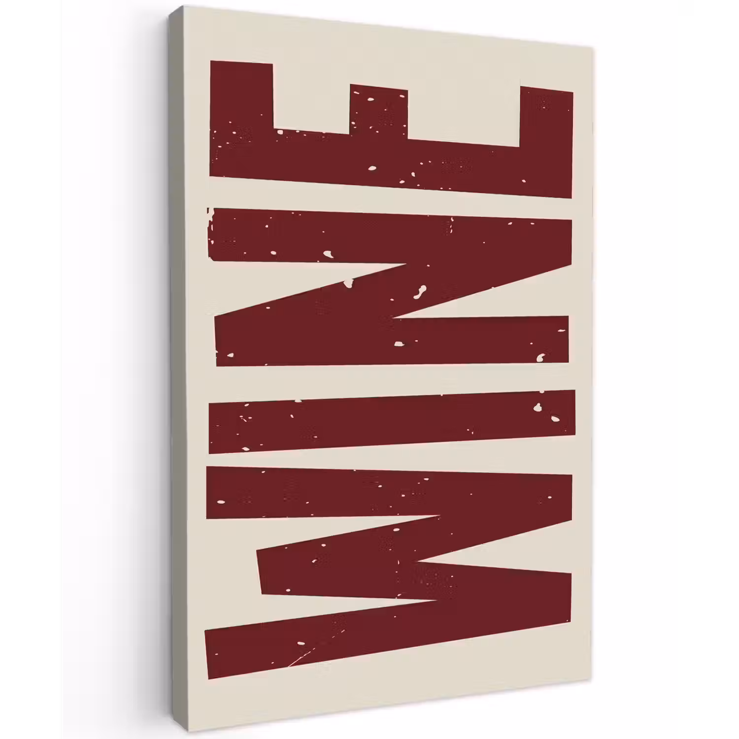 Wine - Red - Decoratie - Japandi canvas 2cm klein -z3d