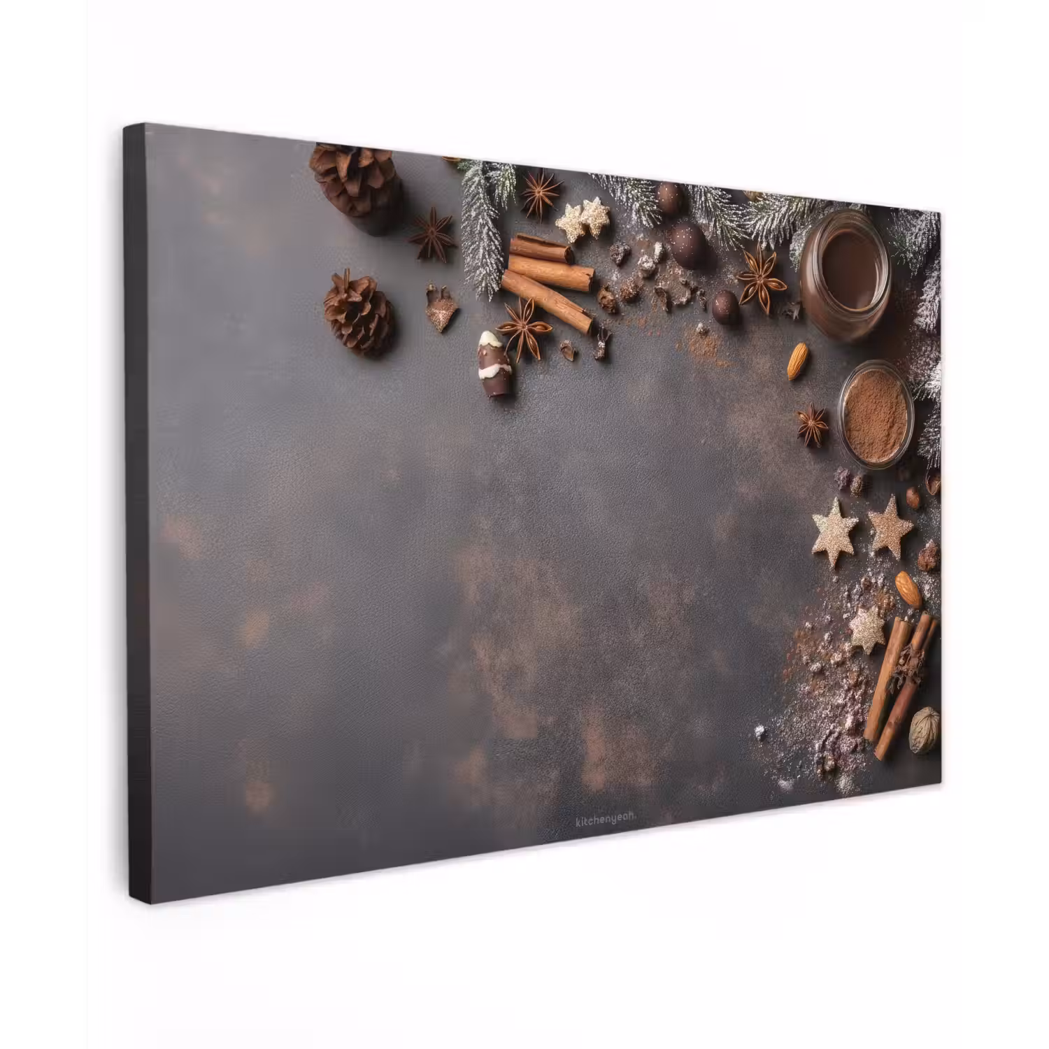 Winter - Kerst - Specerijen - Beton canvas 2cm klein -z3d