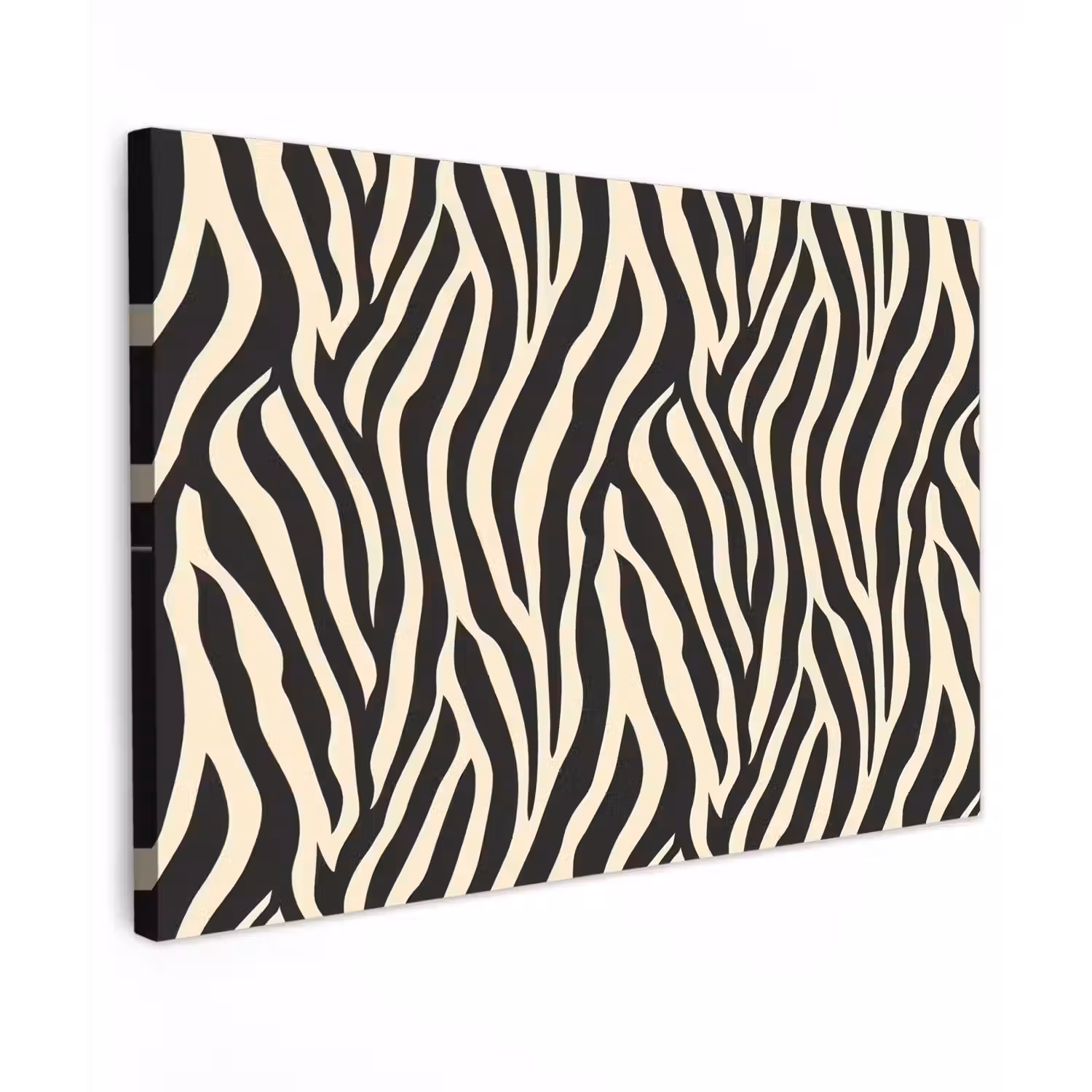 Zebra - Print - Klassiek - Zwart canvas 2cm klein 34 -z3d