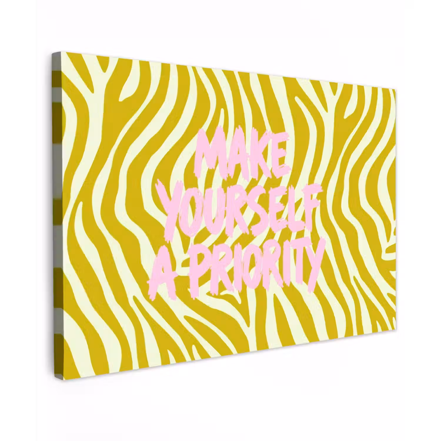 Zebraprint - Priority - Roze canvas 2cm klein -z3d