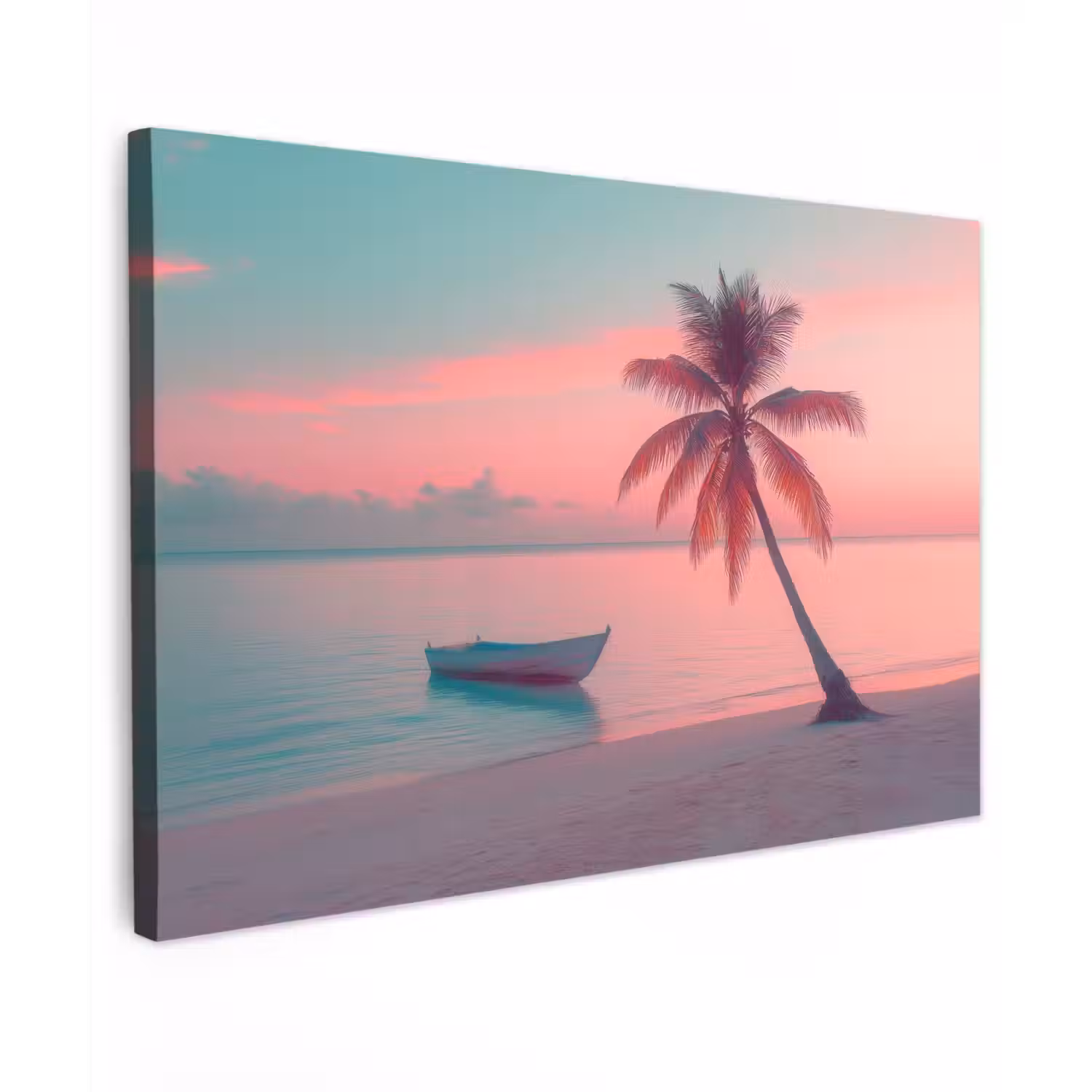 Zee - Boot - Zonsondergang canvas 2cm klein -z3d