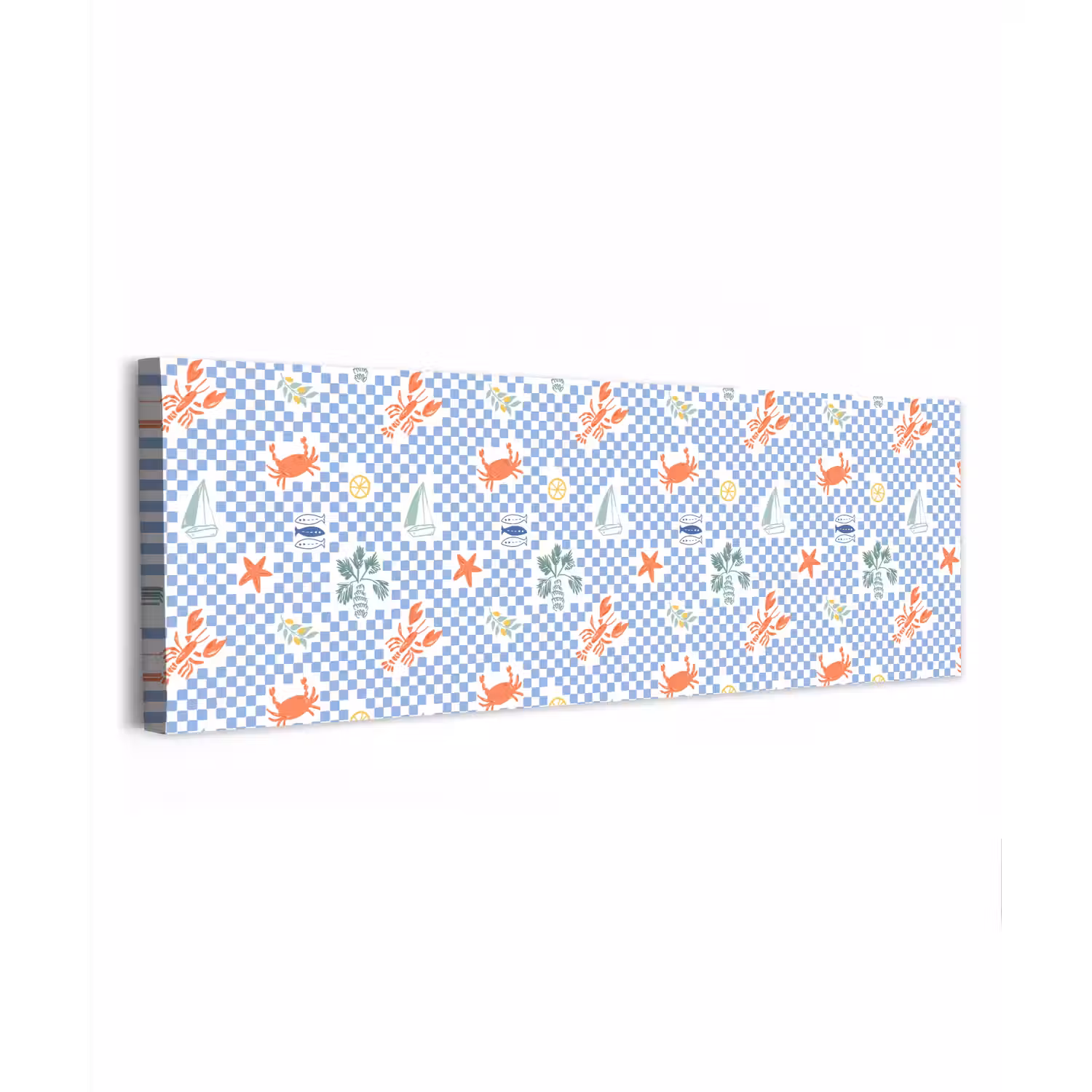 Zee - Sfeer - Zeilboot - Blauw canvas 2cm klein 828 -z3d