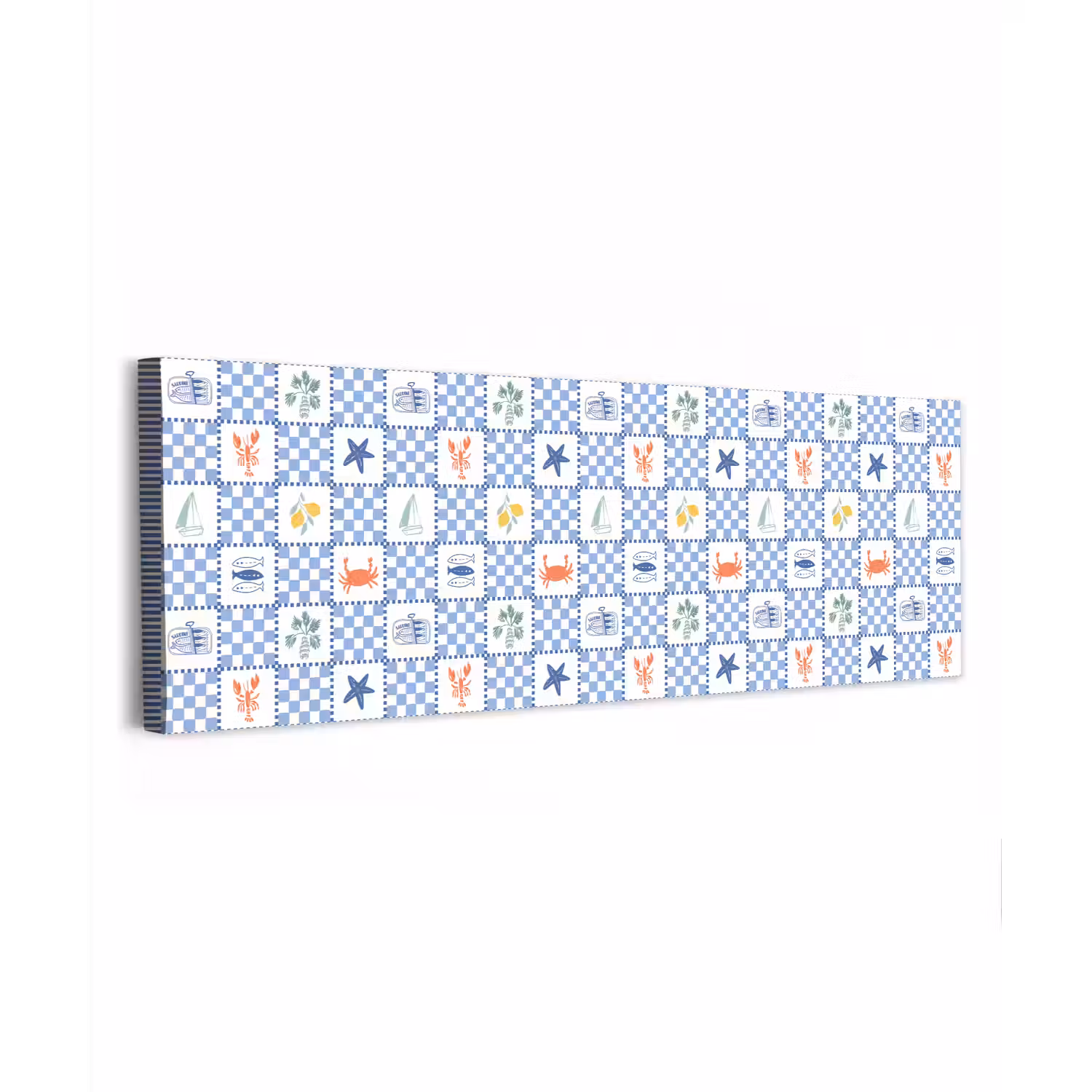 Zee - Sfeer- Mozaïek - Blauw canvas 2cm klein 828 -z3d