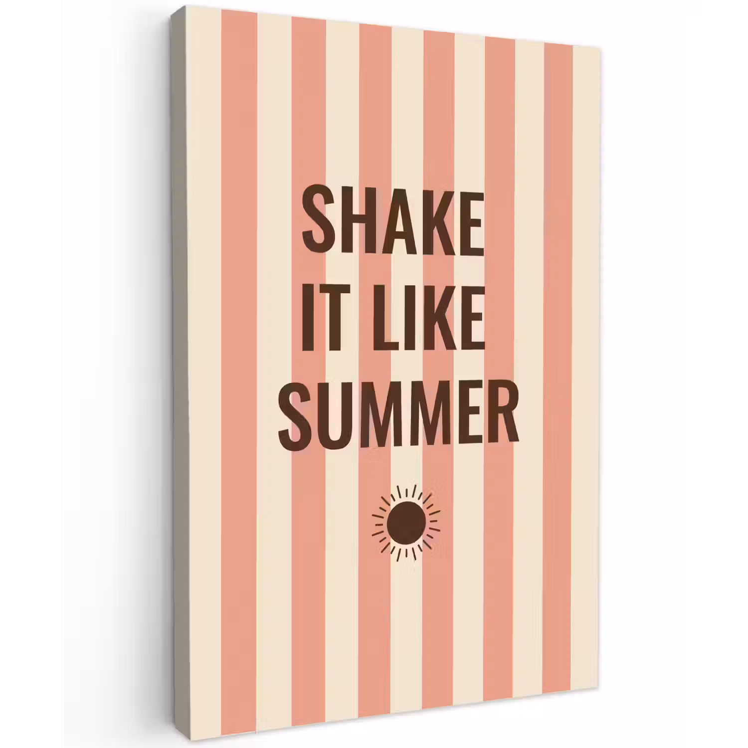 Zomer - Quote - Strepen canvas 2cm klein -z3d