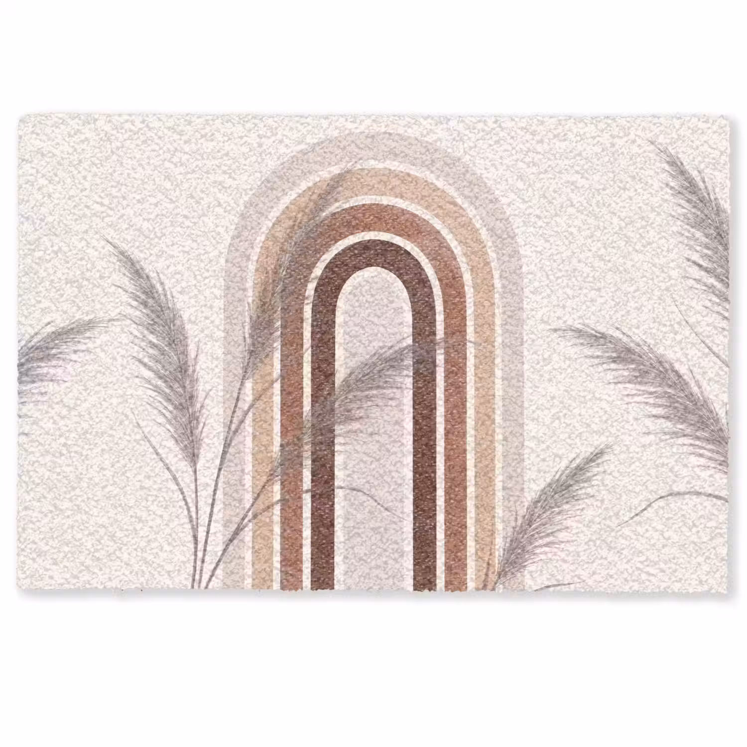 Abstract - Bogen - Plant - Boho - Beige Deurmat klein -zkaufland3d
