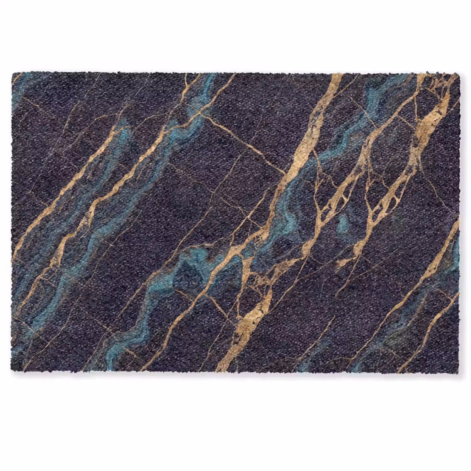 Abstract - Gouden lijnen - Kunst - Modern - Zwart Deurmat klein -zkaufland3d