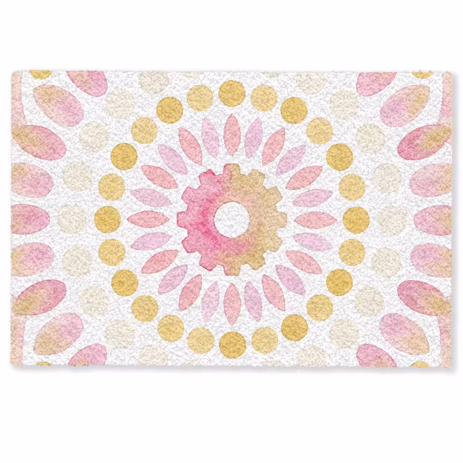 Abstract - Mandala - Kunst - Modern - Roze Deurmat klein -zkaufland3d
