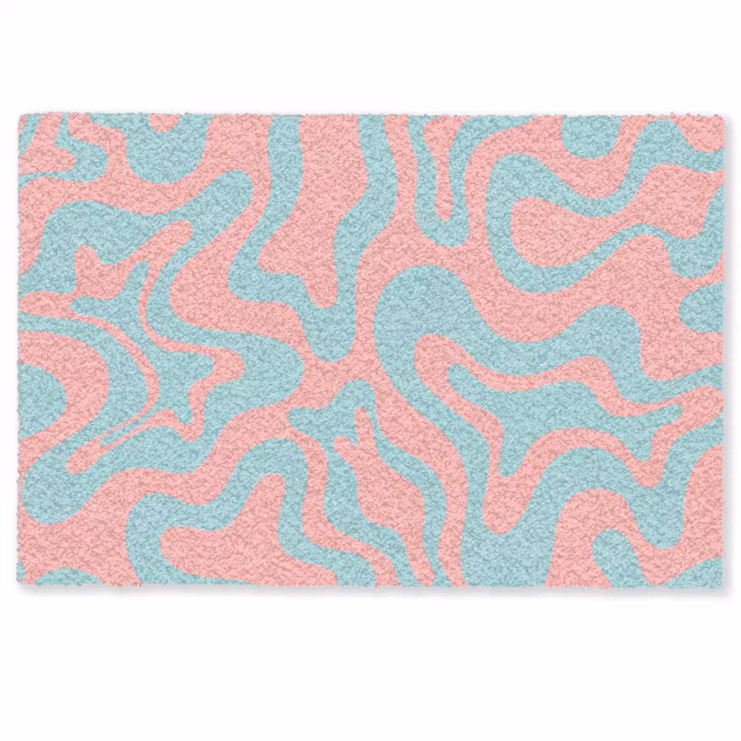 Abstract - Patroon - Blauw - Roze - Kleurrijk Deurmat klein -zkaufland3d