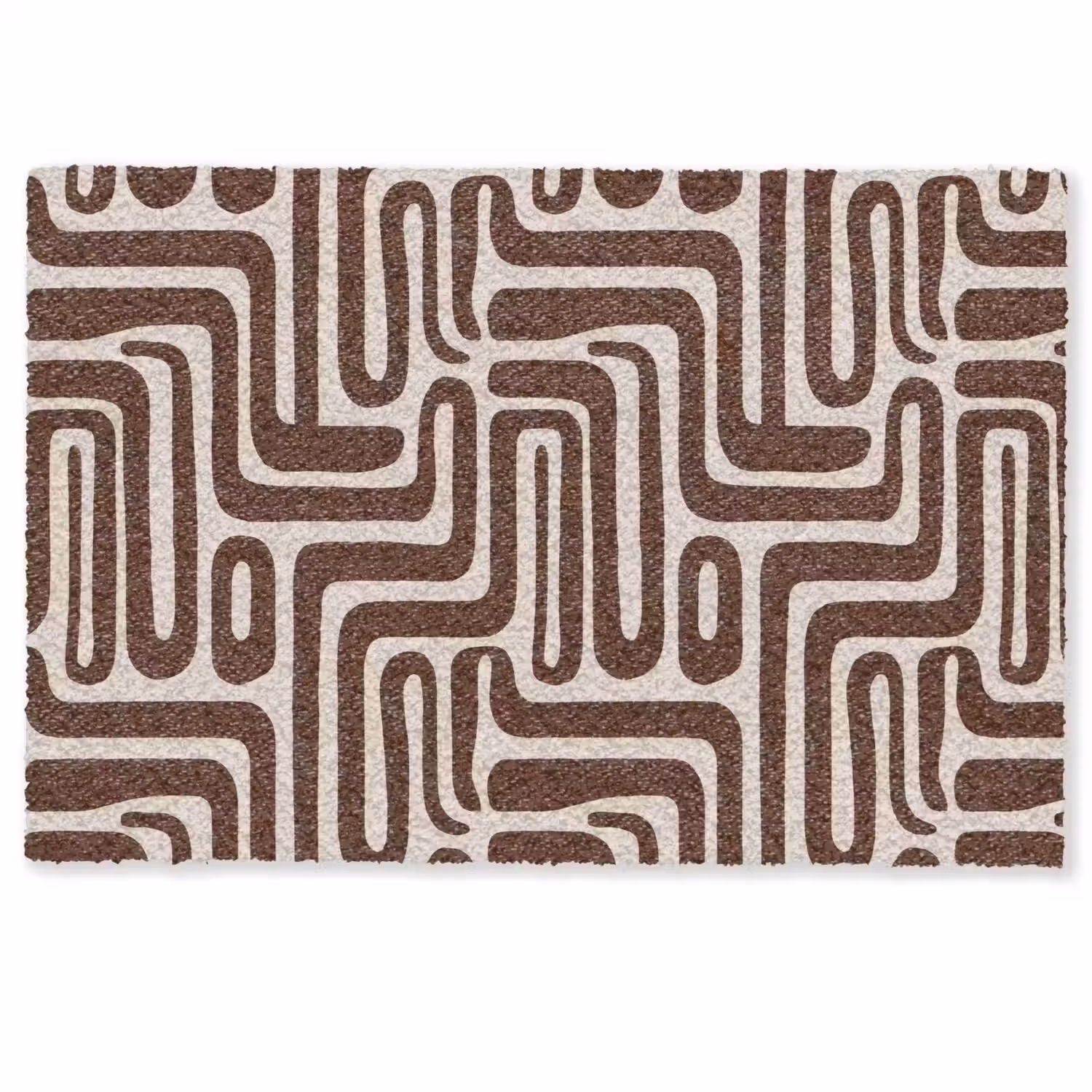 Abstract - Patroon - Bruin Deurmat klein 898 -zkaufland3d