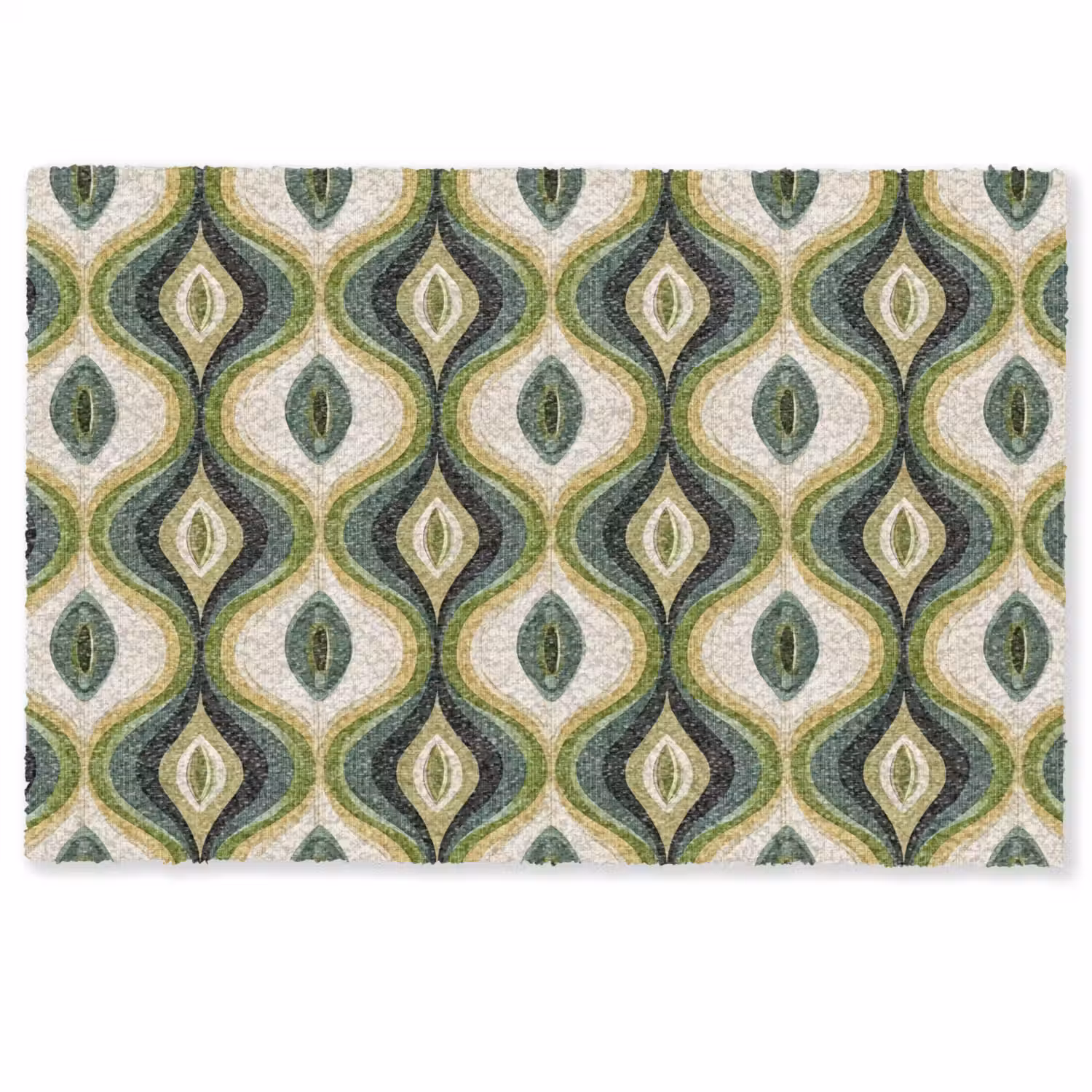 Abstract - Ritmisch - Groen Deurmat klein 898 -zkaufland3d