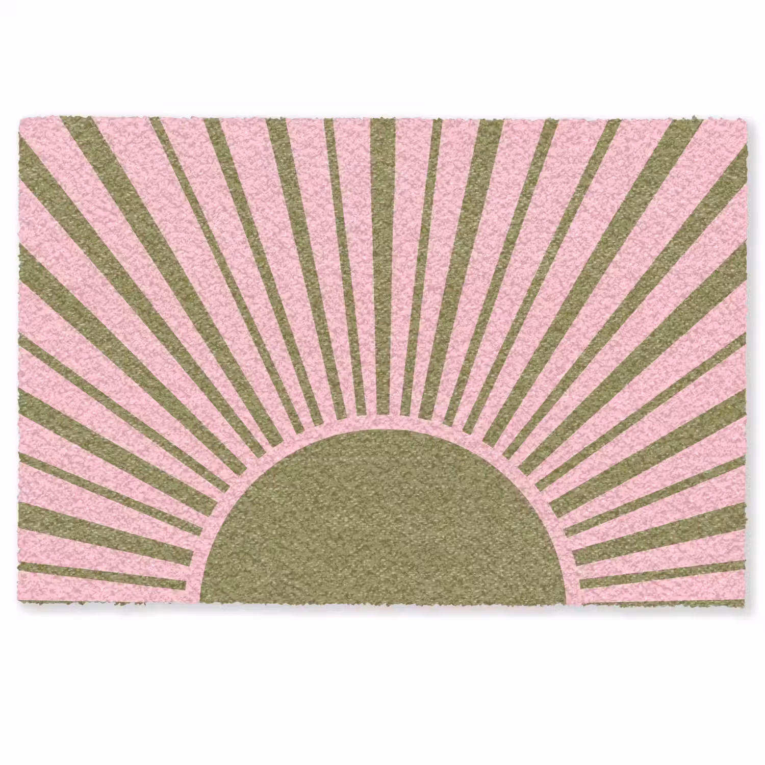 Abstract - Stralen - Grafisch - Roze - Groen Deurmat klein -zkaufland3d
