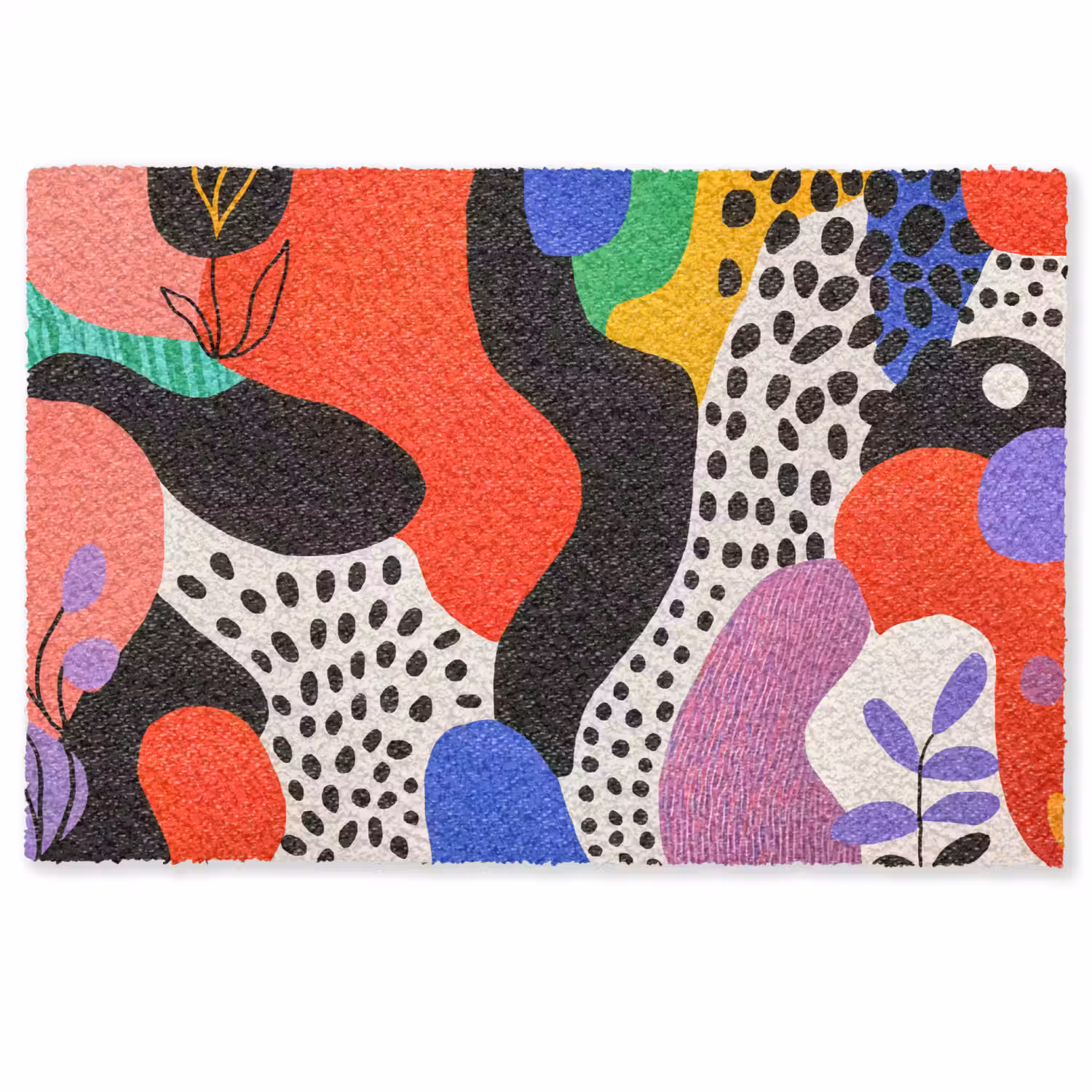 Abstract - Vormen - Kleuren - Stippen Deurmat klein -zkaufland3d
