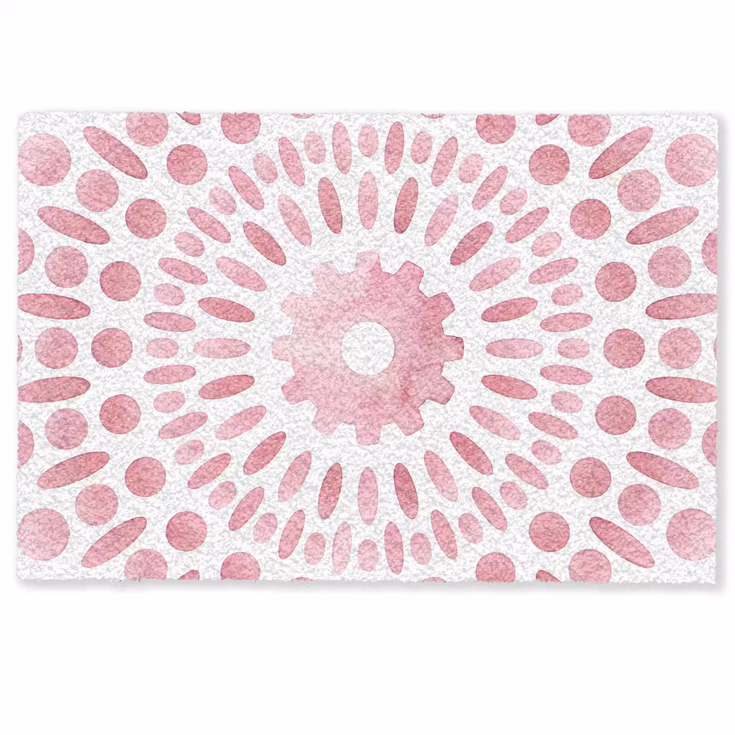 Abstract - Vormen - Patroon - Aquarel - Roze Deurmat klein -zkaufland3d