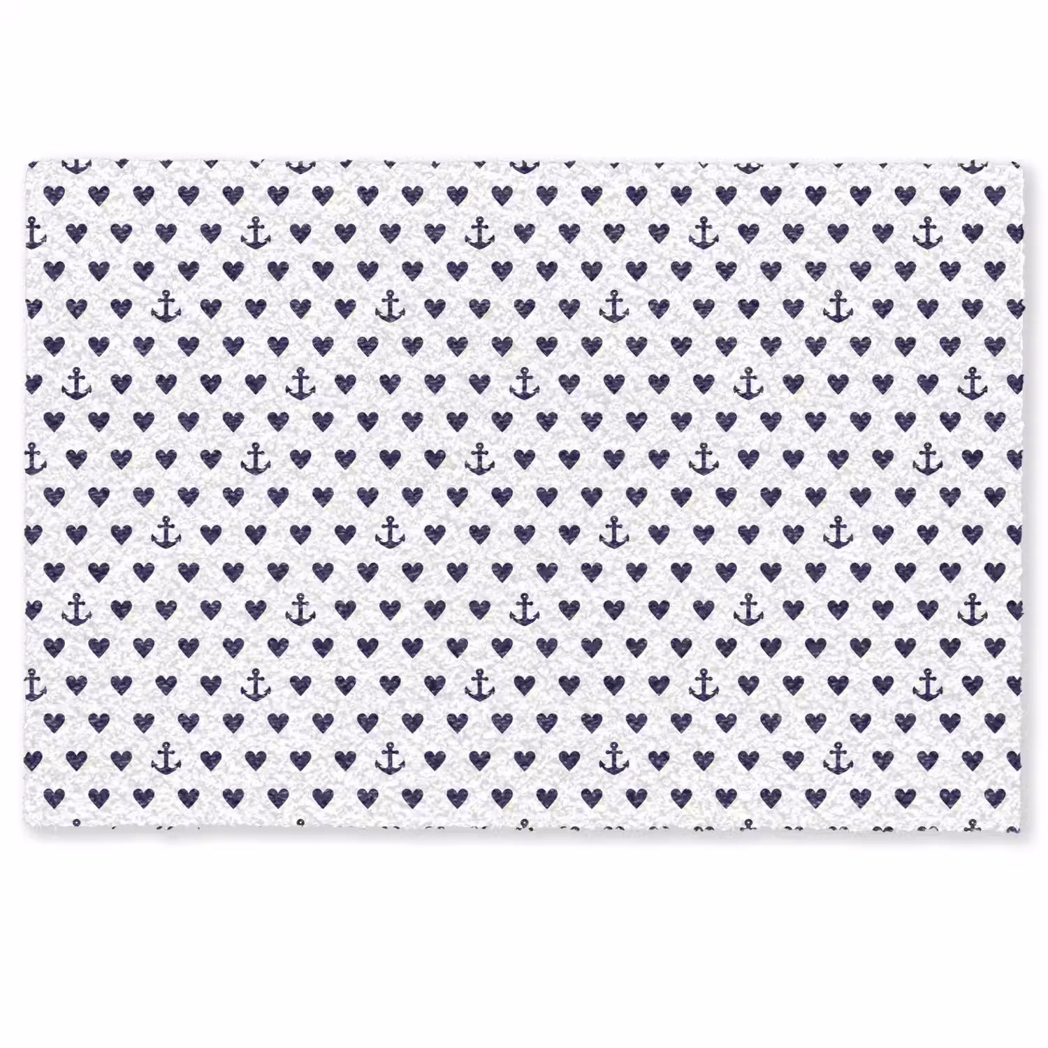 Anker - Hart - Blauw - Wit Deurmat klein 898 -zkaufland3d