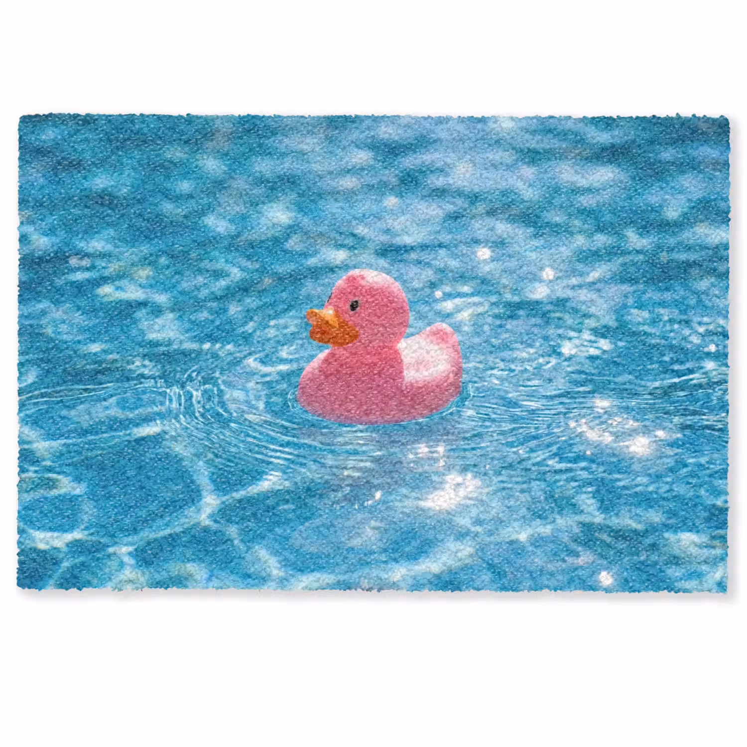 Badeend - Dobberend - Roze Deurmat klein -zkaufland3d