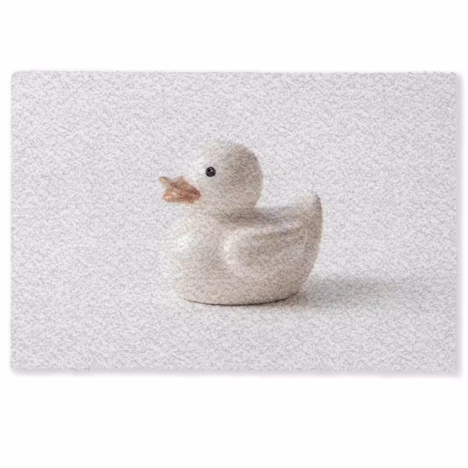 Badeend - Minimalistisch - Wit Deurmat klein -zkaufland3d