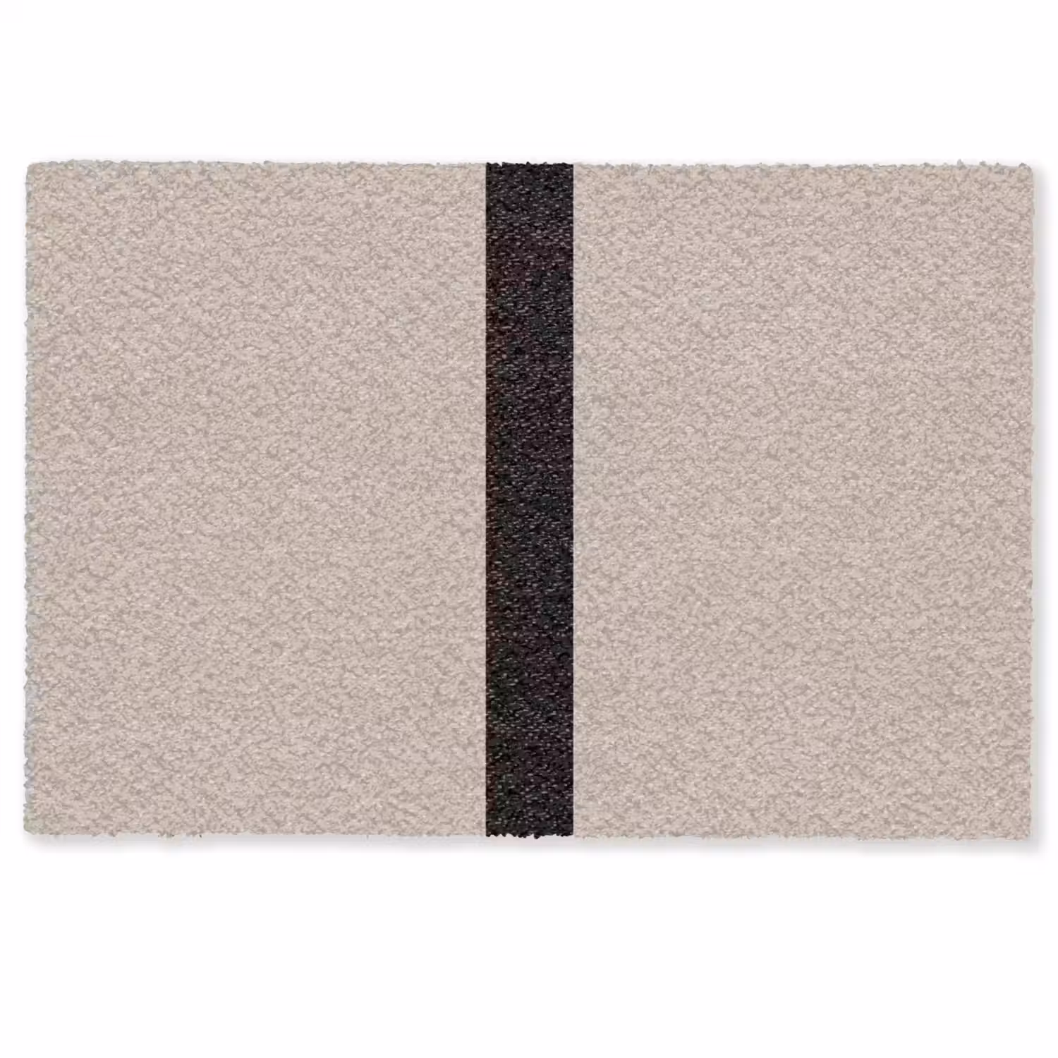 Beige - Zwart - Streep - Minimalistisch Deurmat klein -zkaufland3d