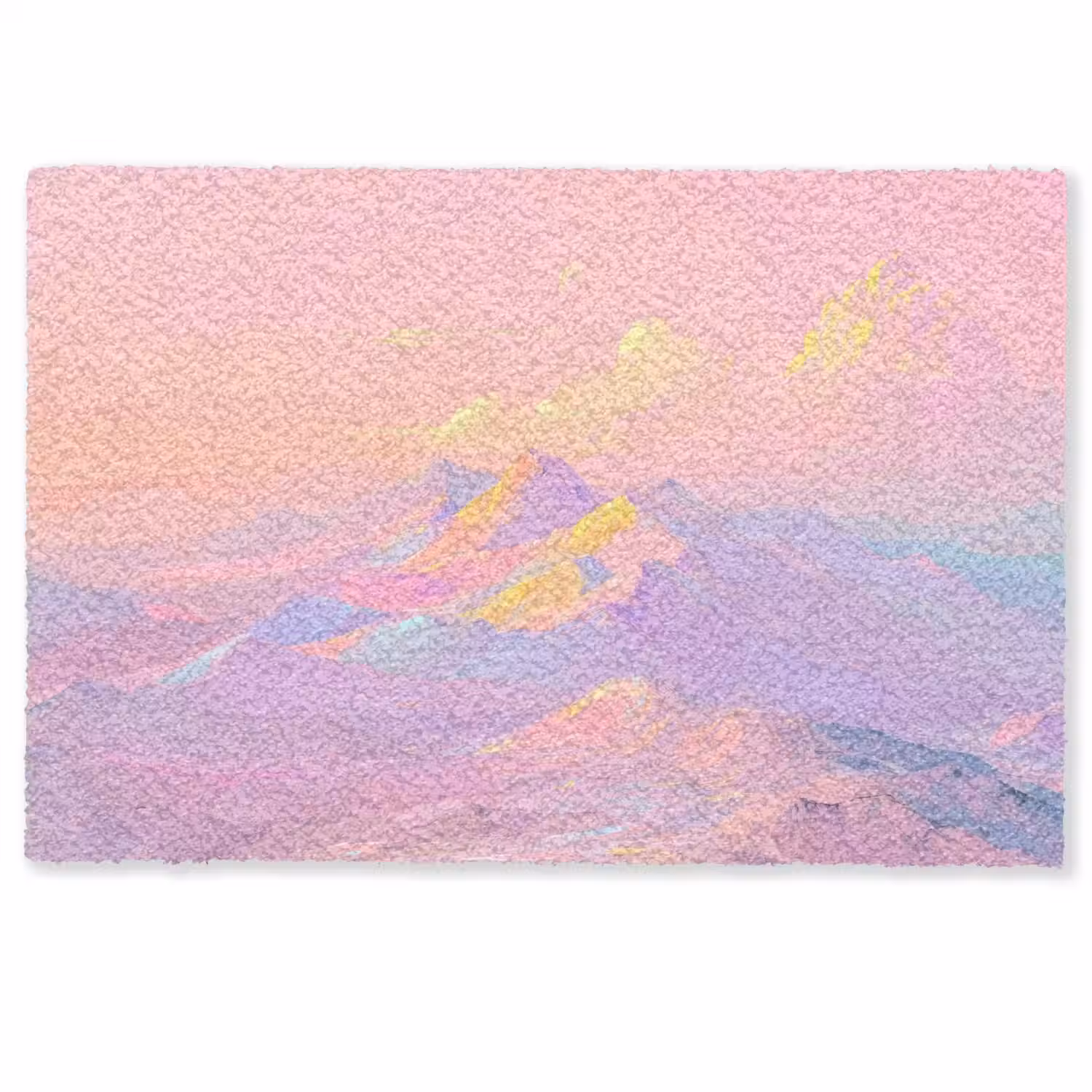 Bergtoppen - Wolken - Dromerig Deurmat klein -zkaufland3d