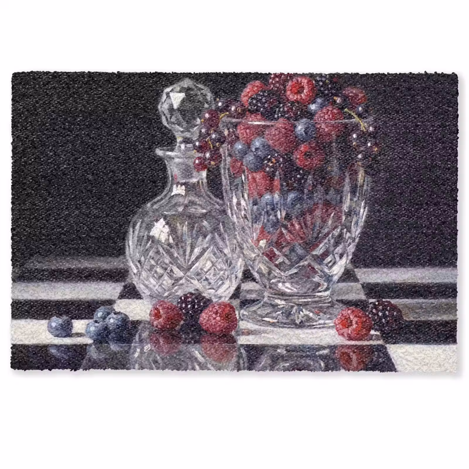 Deurmat - Bessen - Kristal - Stilleven - Bessen - Kristal - Stilleven Deurmat klein